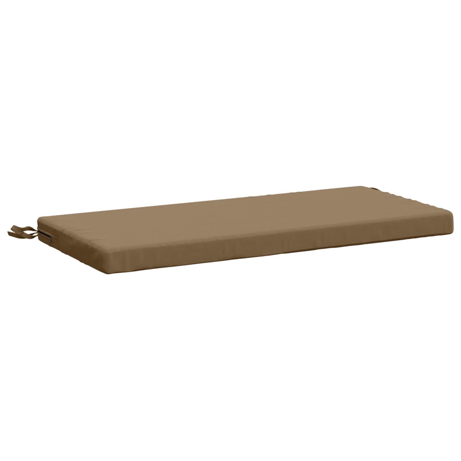 vidaXL Sitzauflage Bankkissen SOEST 100 % Polyester Taupe 80 x 40 x 5 cm, (1 St)