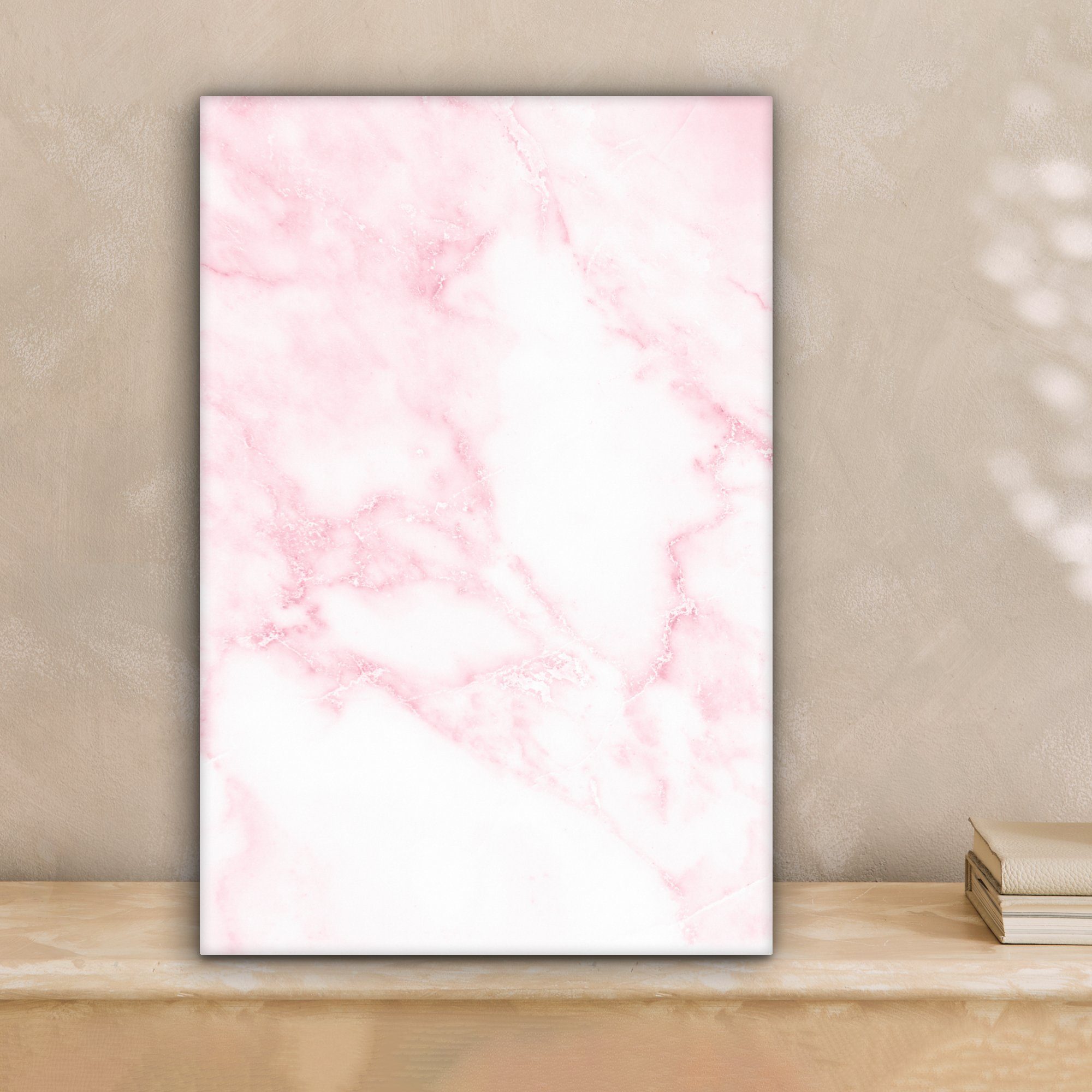 OneMillionCanvasses® Leinwandbild Marmor - Weiß - günstig online kaufen