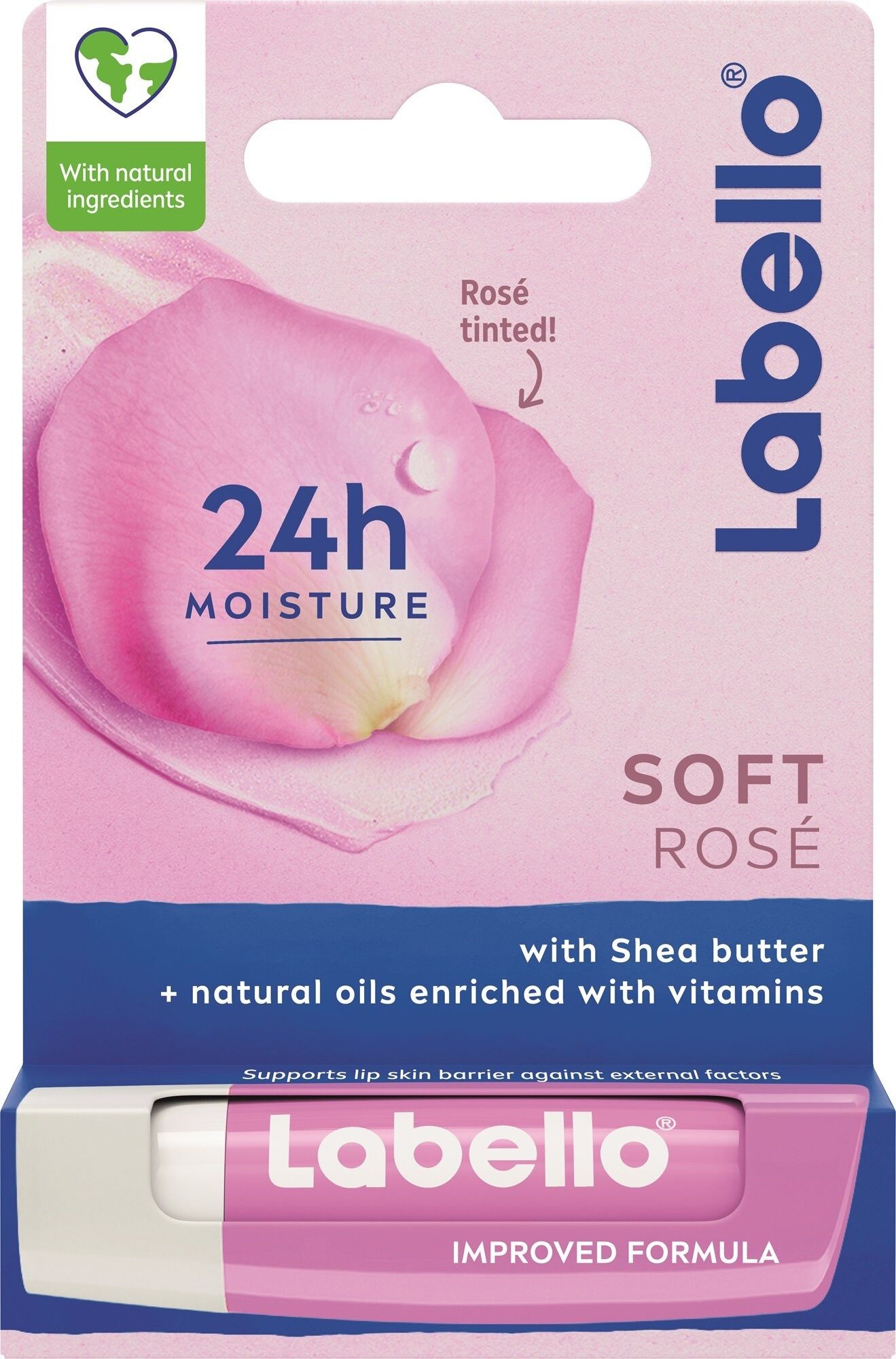 Labello Lippenbalsam Pflegender Lippenbalsam Soft Rose