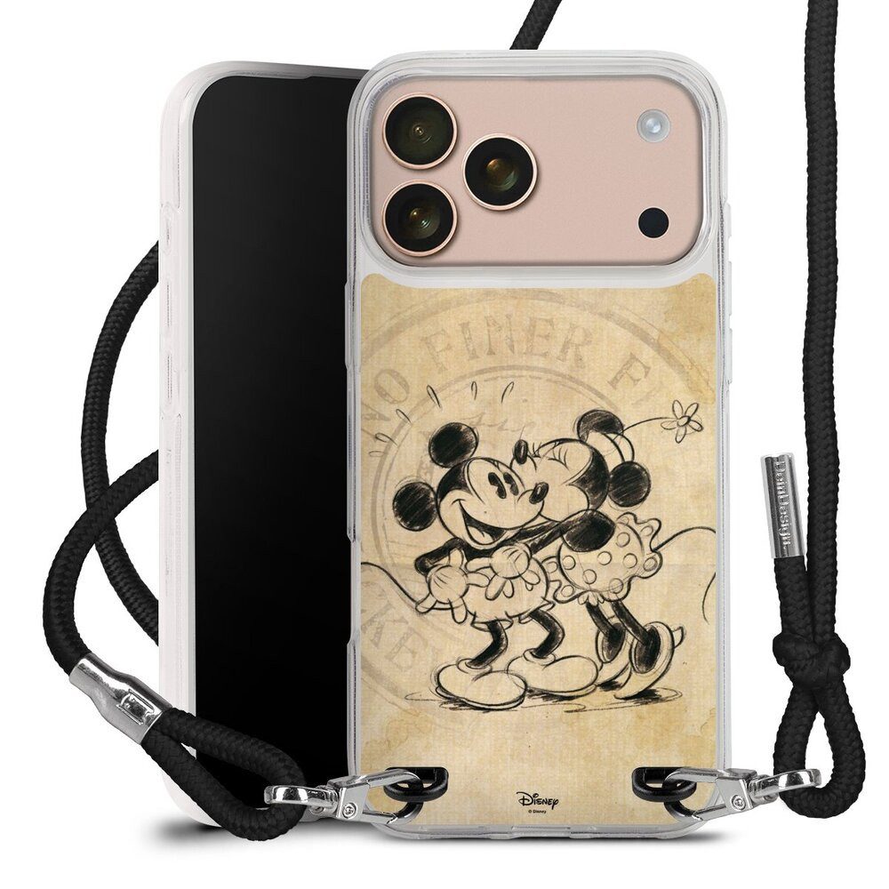 DeinDesign Handyhülle Mickey Mouse Minnie Mouse Vintage Minnie&Mickey, Apple iPhone 17 Pro Max Handykette Hülle mit Band Case zum Umhängen