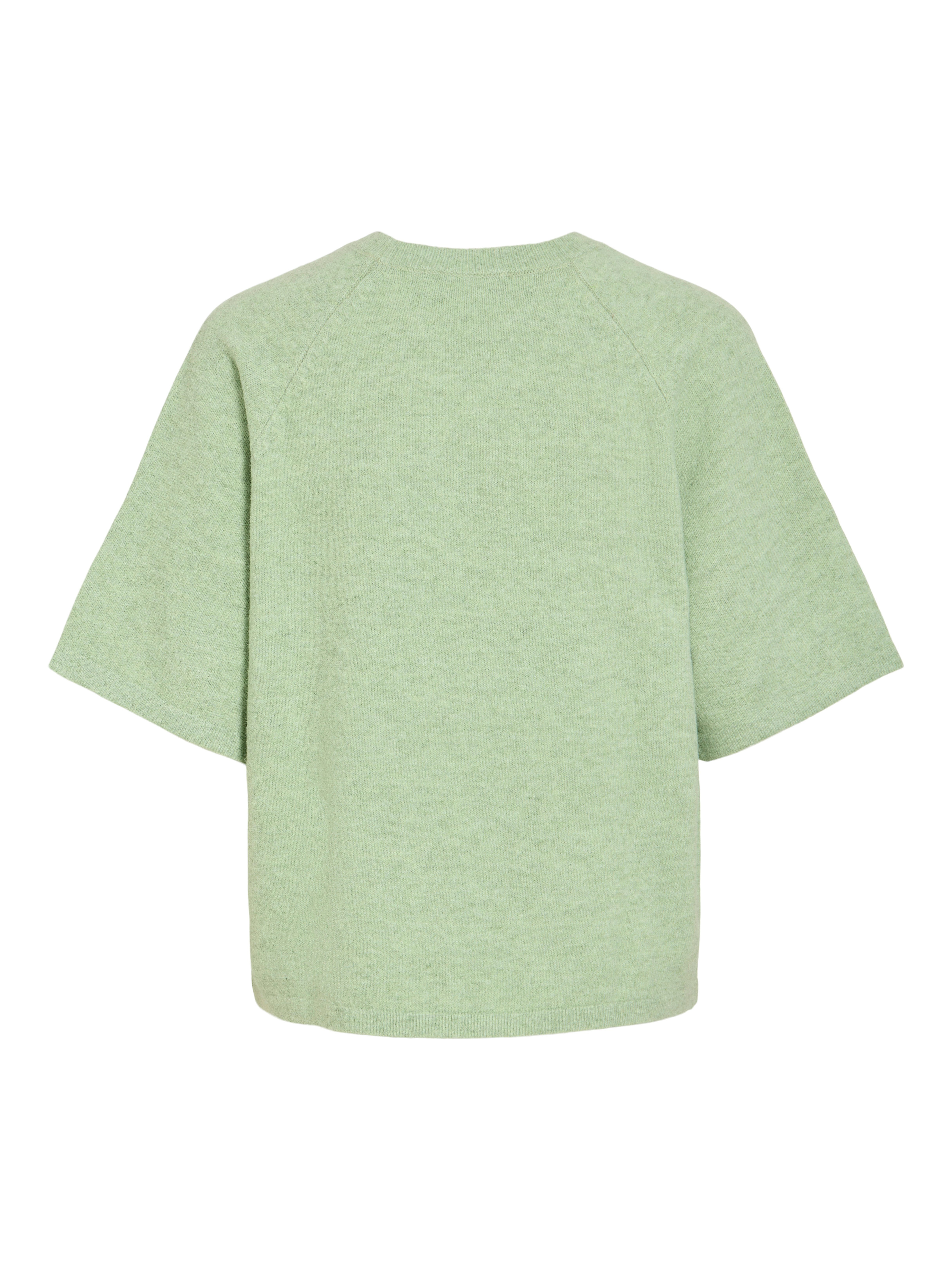 Vila Strickpullover VILIGA 2/4 O-NECK KNIT TOP - NOOS Materialmix, relaxed fit