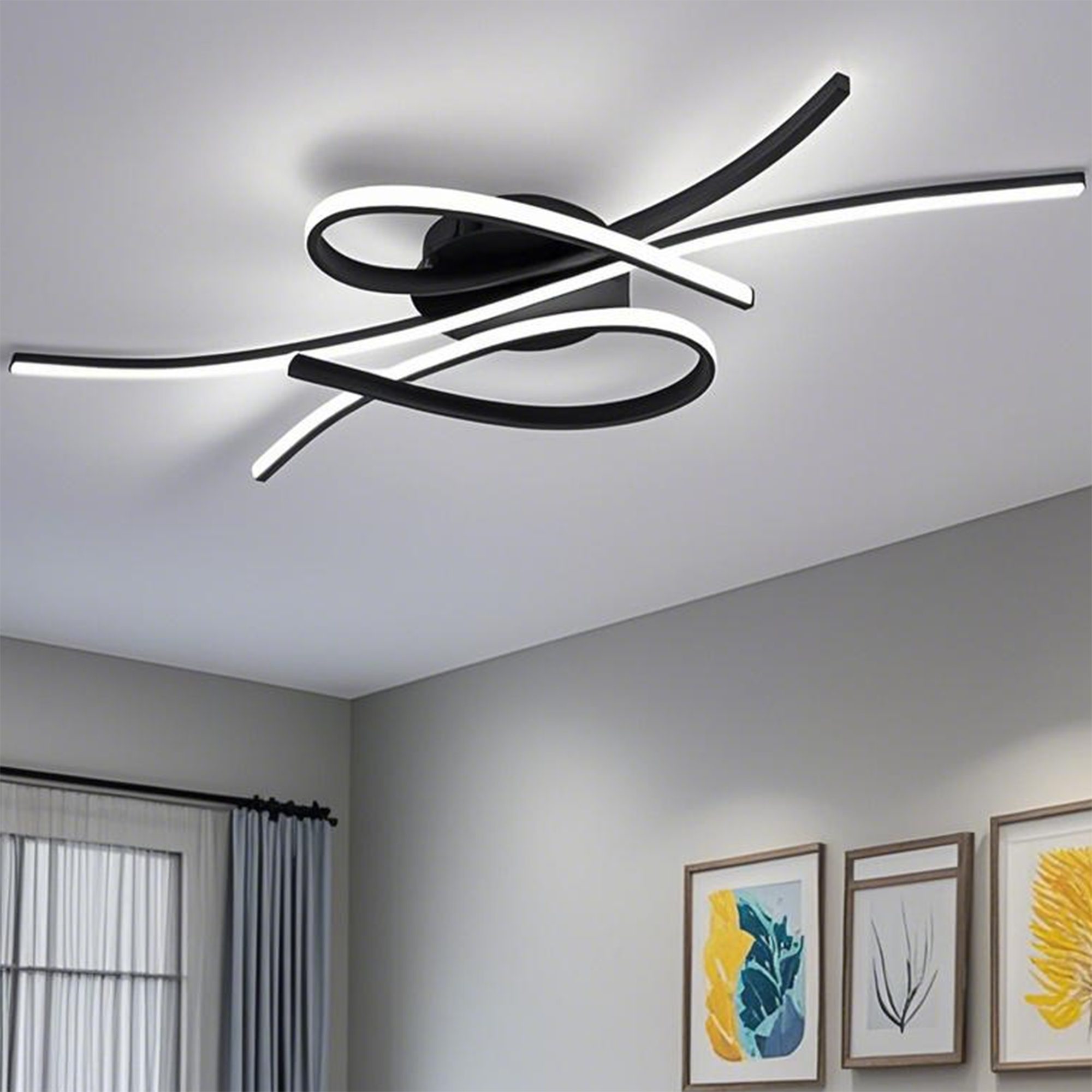 YINDN Deckenleuchte 100cm LED Deckenleuchten, Stufenlos günstig online kaufen