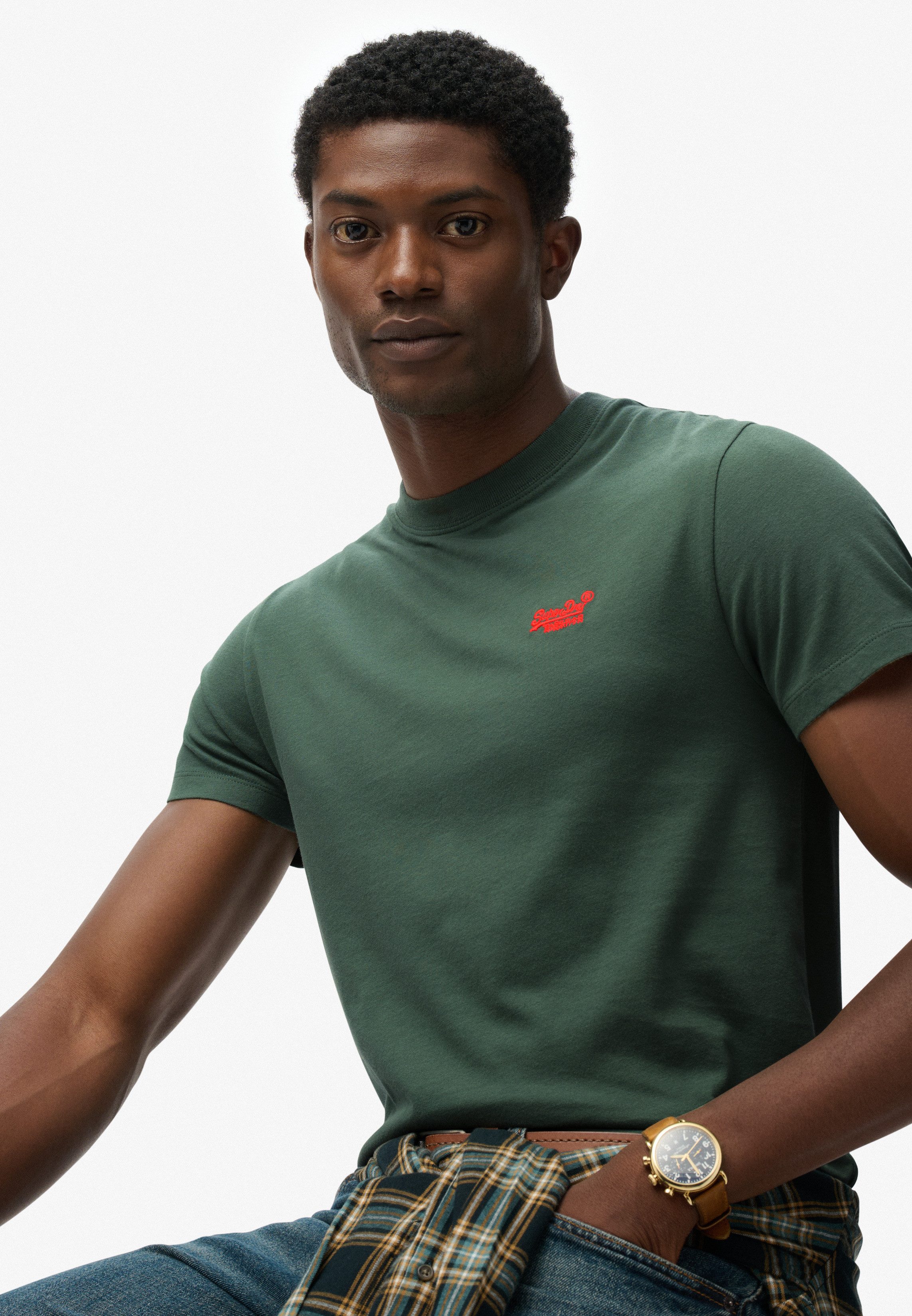 Superdry Rundhalsshirt ESSENTIAL LOGO EMB TEE günstig online kaufen