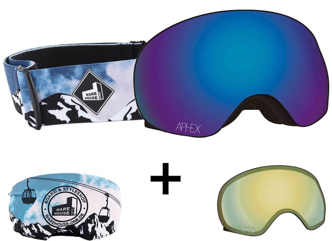 Magnet EDITION Glas ONE Schneebrille strap XPR mountain APHEX Aphex Snowboardbrille THE +