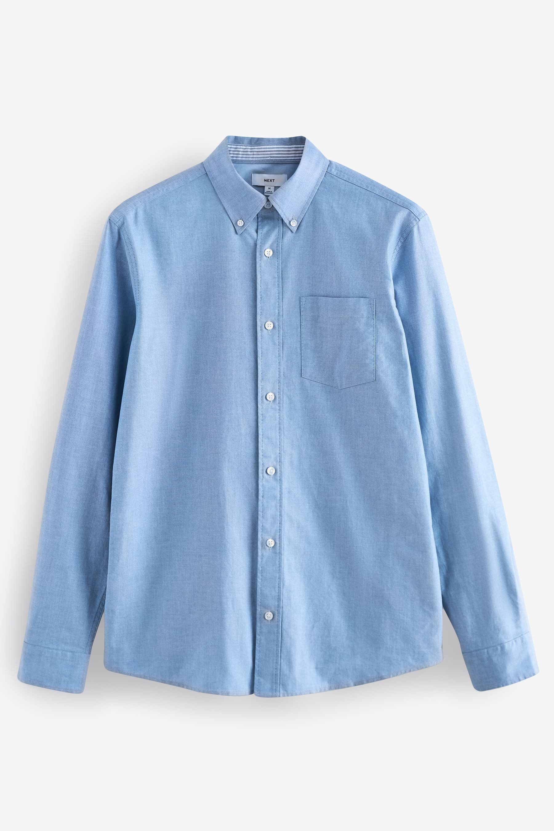 Next Langarmhemd Langärmeliges Oxfordhemd im Slim Fit (1-tlg) günstig online kaufen