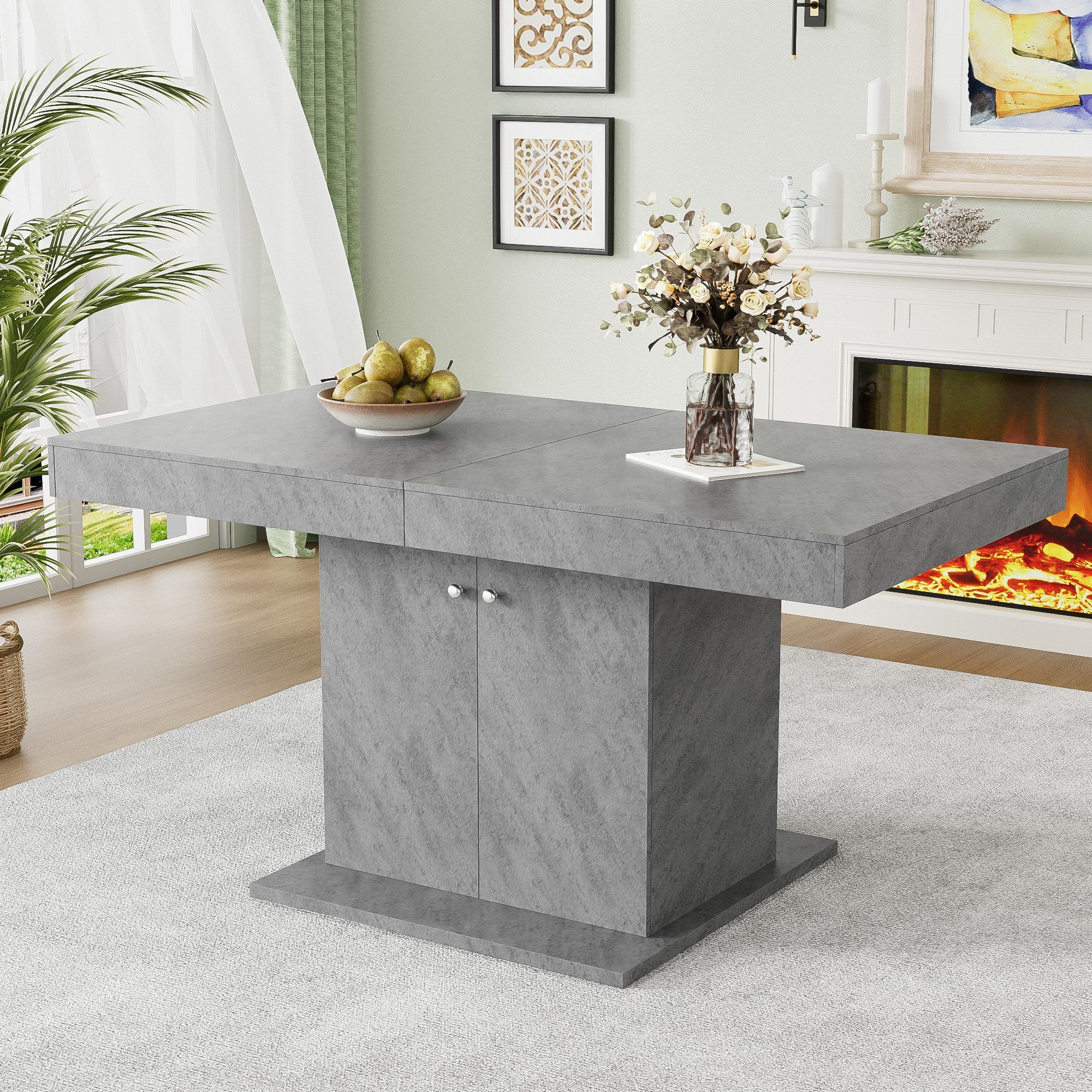 Odikalo Esstisch Ausziehbarer Esstisch, L140/180*W80*H76cm,Esstisch mit günstig online kaufen