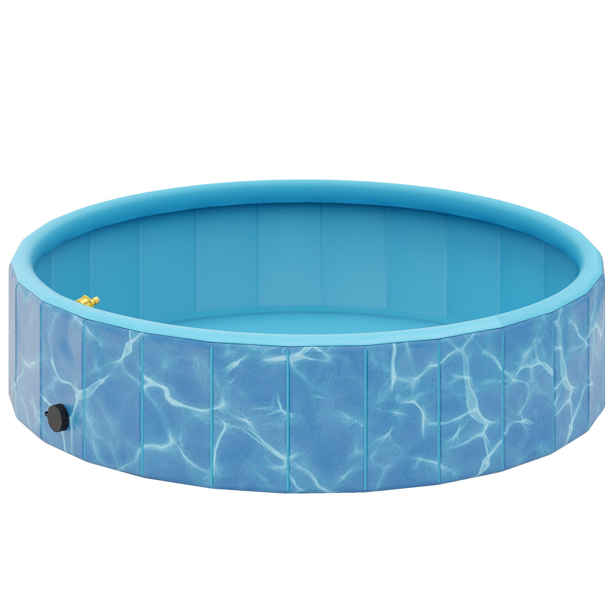 Hundepool Hundepool Faltbar Planschbecken mit Brunnen- &Wasserpolsterdesign
