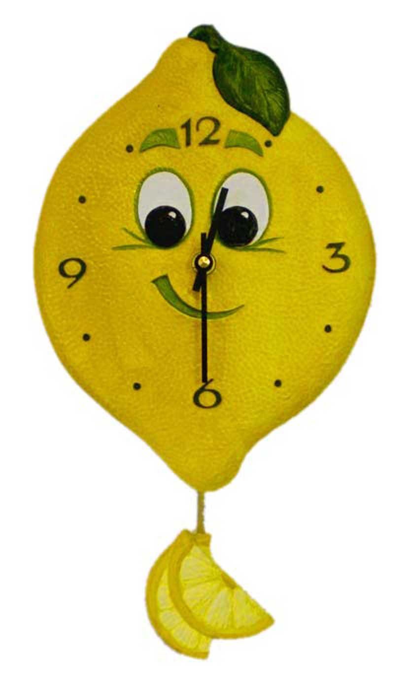 Terrastudio Wanduhr Wanduhr Motiv Zitrone - Terrastudio Modell: 00.2213.00