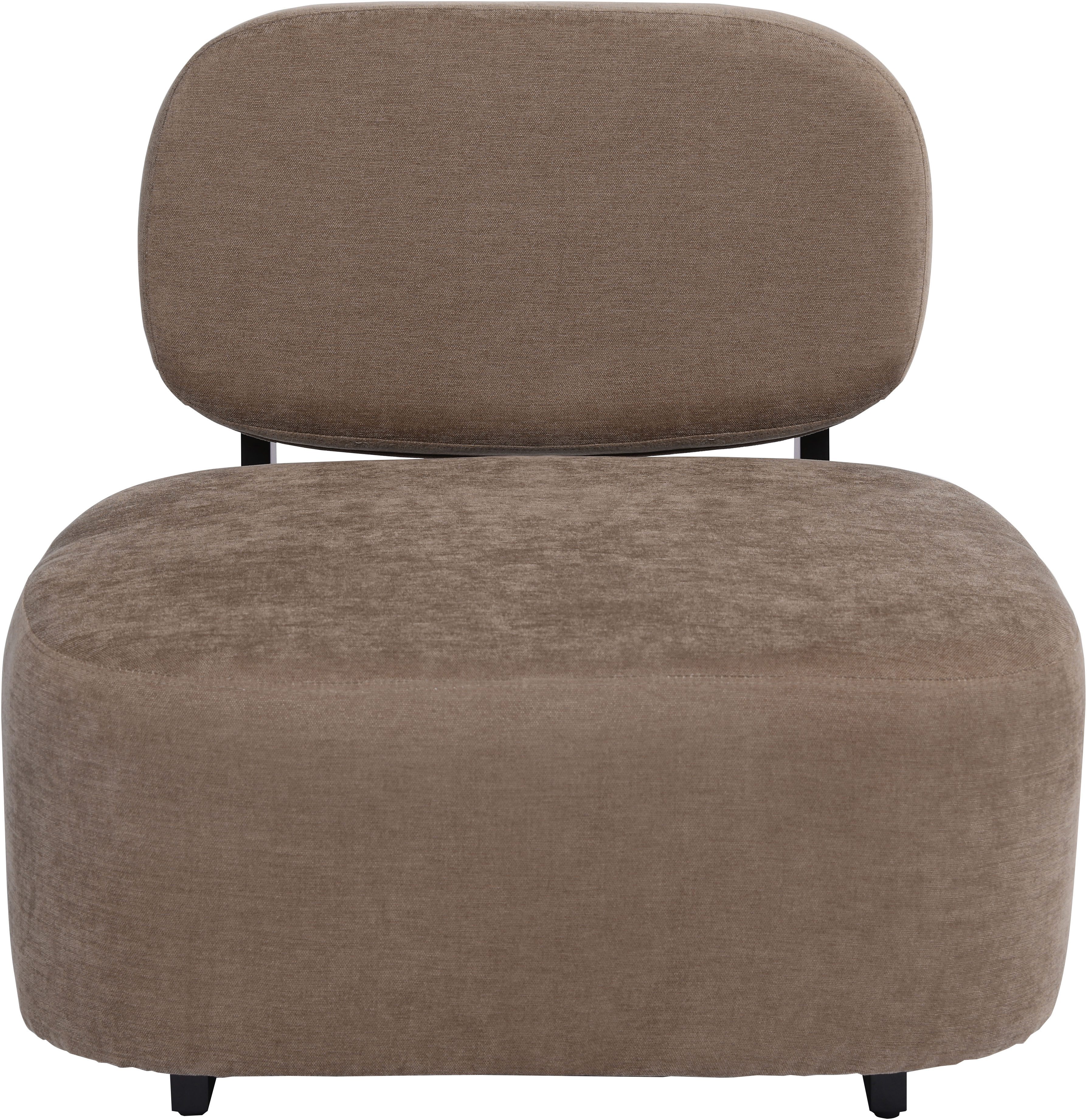 Home affaire Loungesessel LIORAN Designsessel mit filigranem Holzgestell, Feinstruktur-Bezug, Designklassiker, modern und zeitlos – Bild 5 von 5