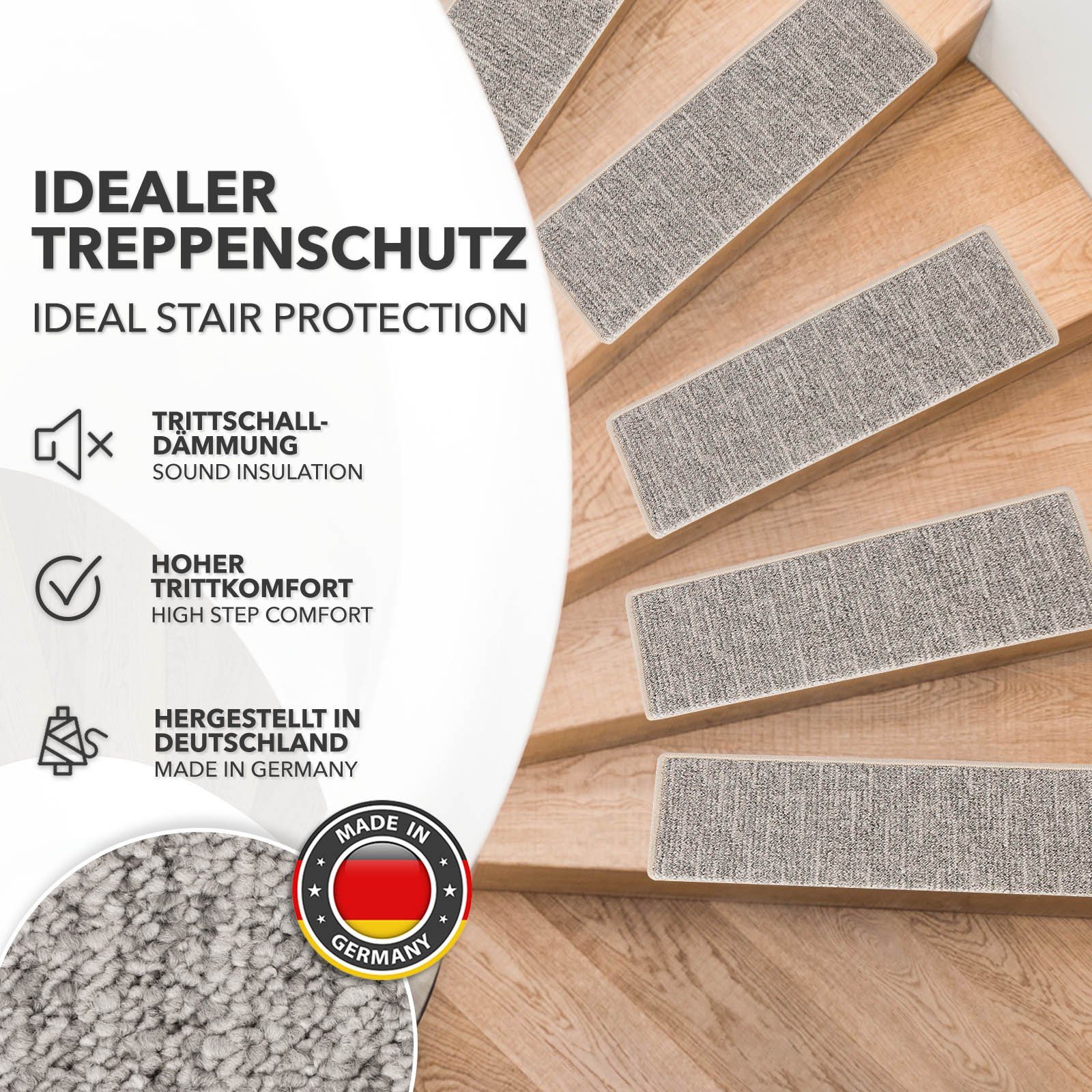Karat Stufenmatte Alto – strapazierfähiges Treppenschutz‑Set, mit Klebestre günstig online kaufen