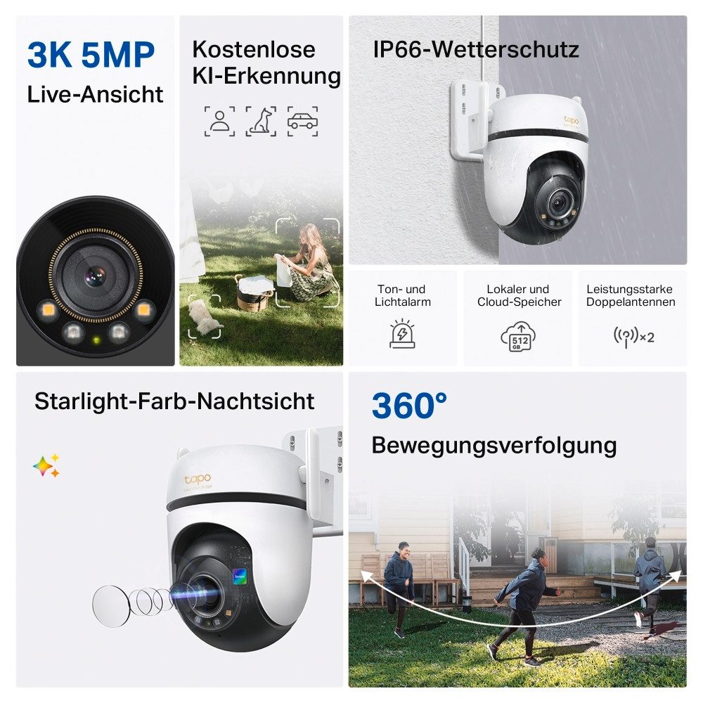 tp-link Überwachungskamera Tapo C530WS Kamera (Außenbereich)