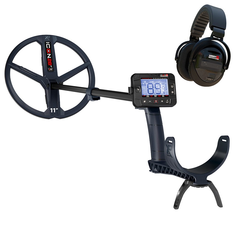 XP Metal Detectors Metalldetektor XP ICON X Komplettset mit WSA XL ST Kopfhörern