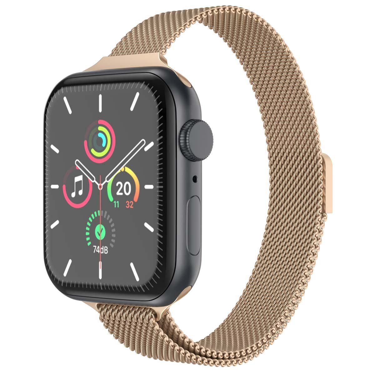 imoshion Smartwatch-Armband imoshion Mailandisches schlankes Armband für Apple Watch, 38/40/41/42