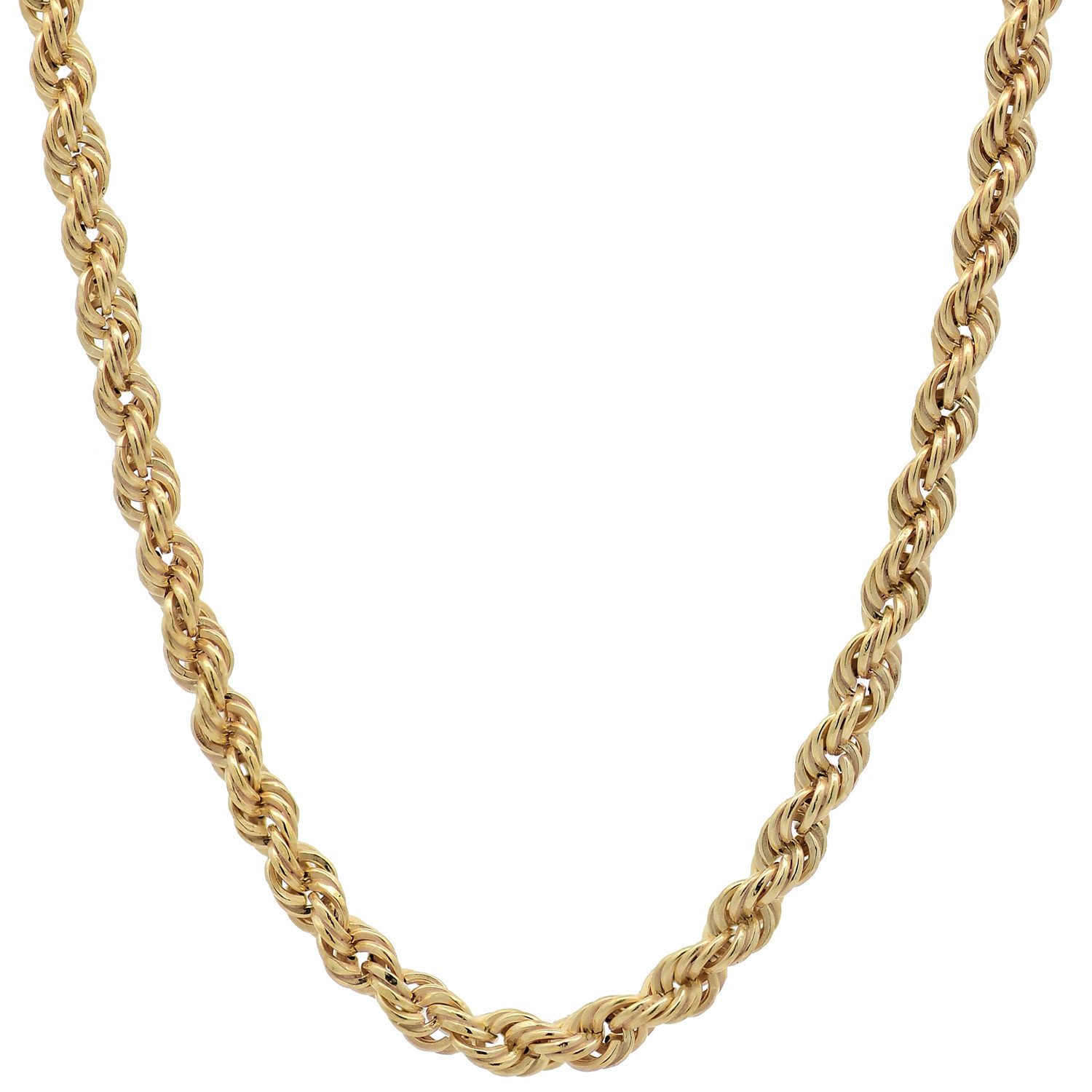 HOPLO Goldkette Goldkette Kordelkette Armkette Breite 2,2 mm 19 cm 585-14 Karat Gold, Made in Germany