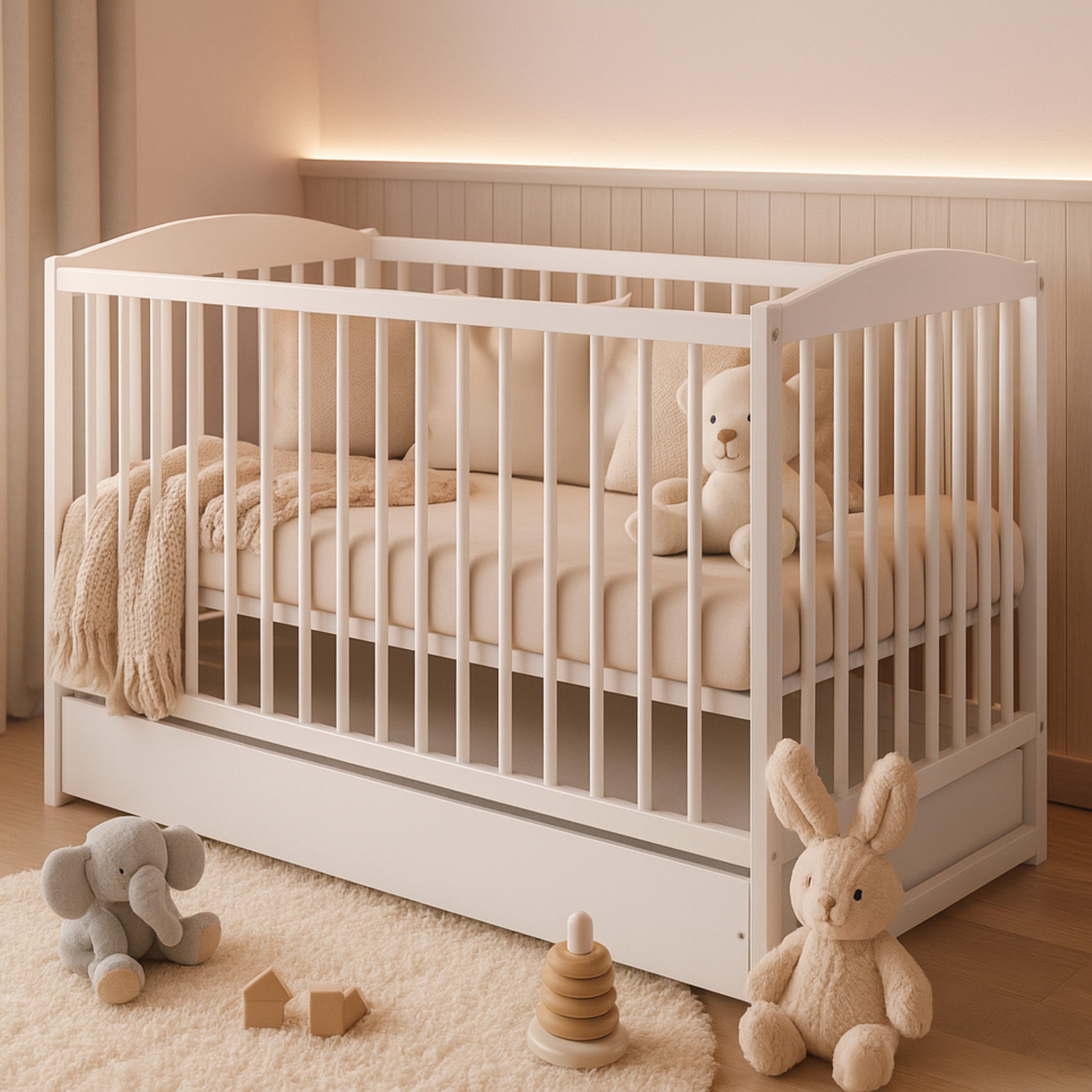Alavya Home® Babybett NALA, Gitterbett 60x120 günstig online kaufen