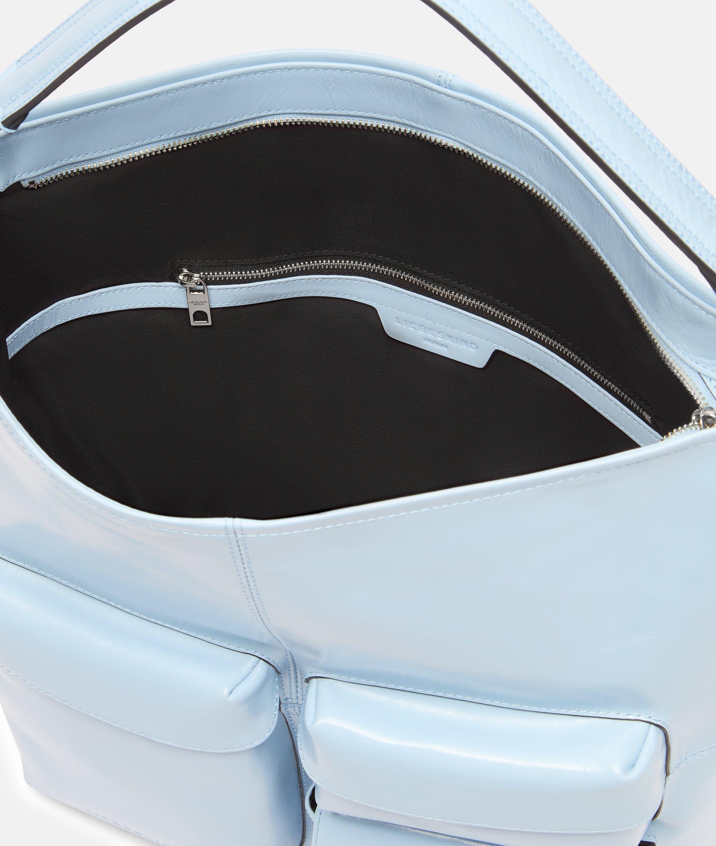 Liebeskind Berlin Schultertasche Archive LK 204 Hobo M, Geräumige Hobo-Bag aus Leder mit glossy Finish