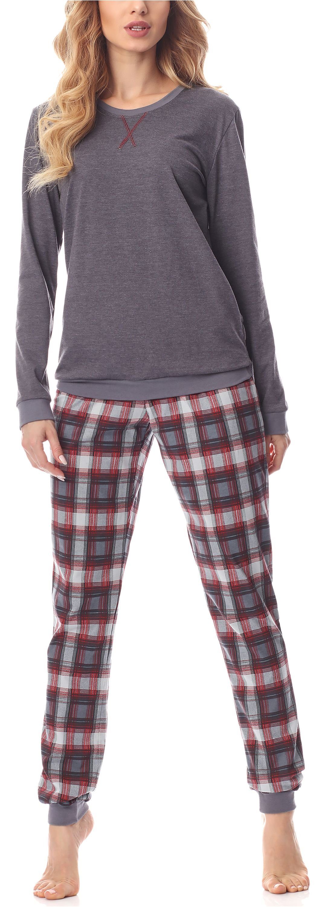 Merry Style Schlafanzug Damen Pyjama MS10-168 aus Baumwolle