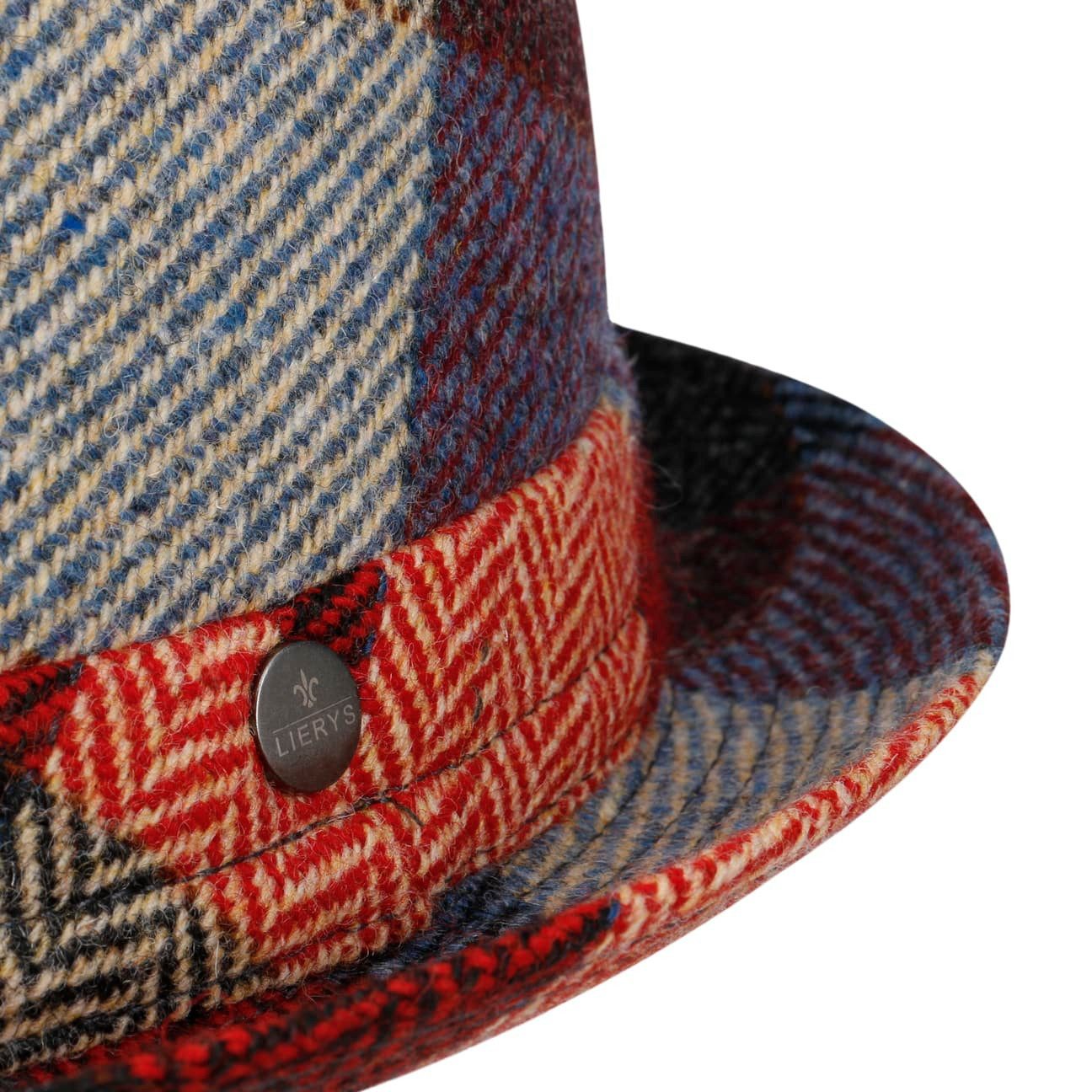 Lierys Fedora (1-St) Karohut mit Futter, Made in Italy