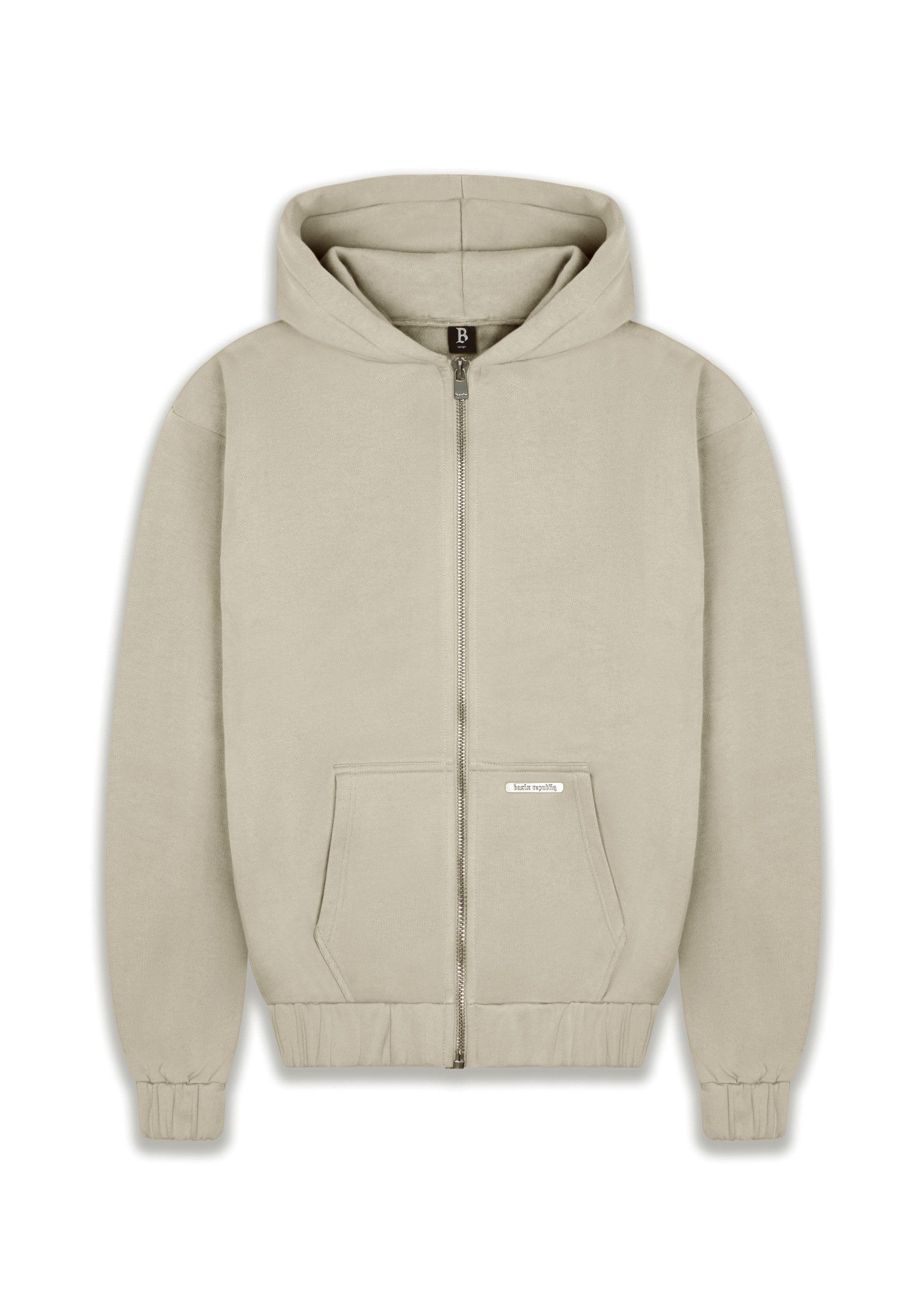 Dropsize Sweatjacke Dropsize Herren Super Heavy Blank Zip-Hoodie