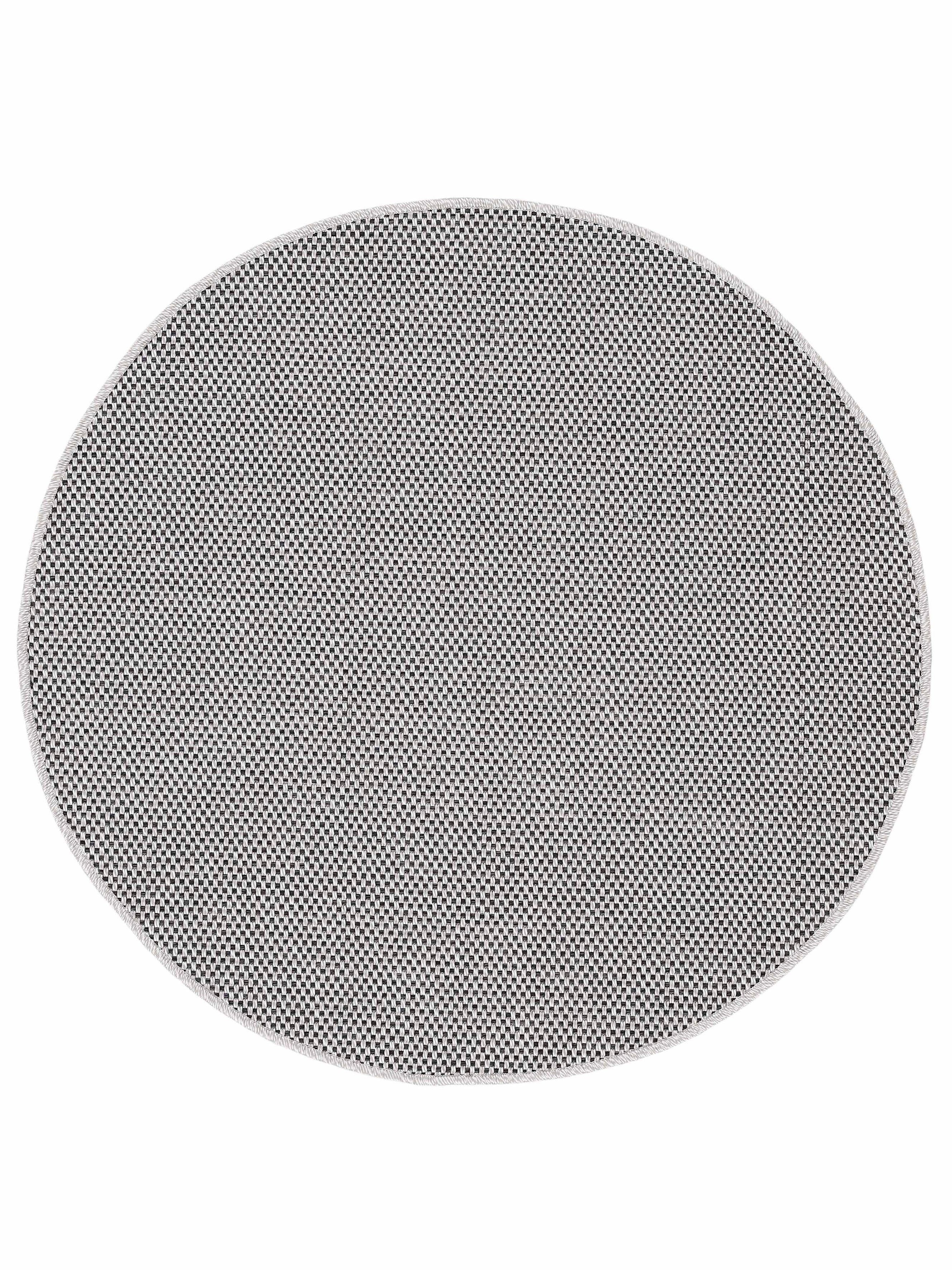 mm, 4 105, Teppich rund, Sisal Außenbereich robustes Flachgewebe, Optik, Boho carpetfine, UV-beständig, Höhe: