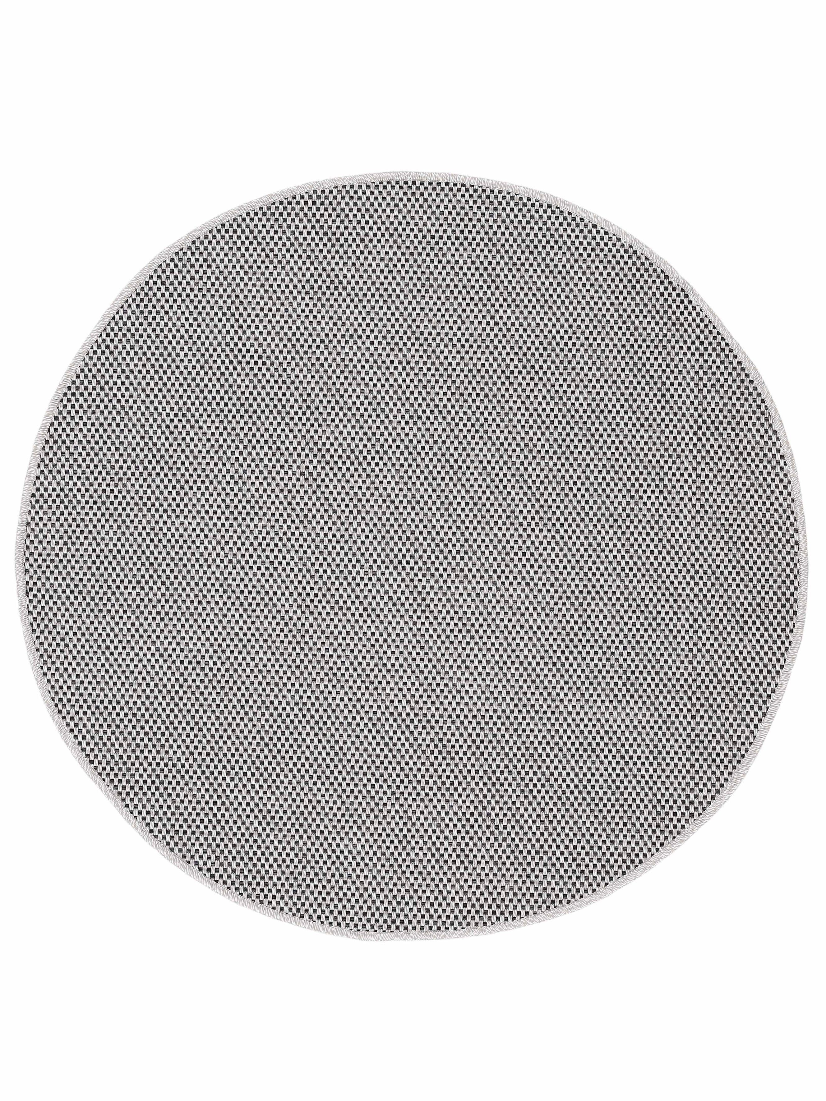 Teppich Boho 105, carpetfine, rund, Höhe: 4 mm, robustes Flachgewebe, Sisal  Optik, UV-beständig, Außenbereich