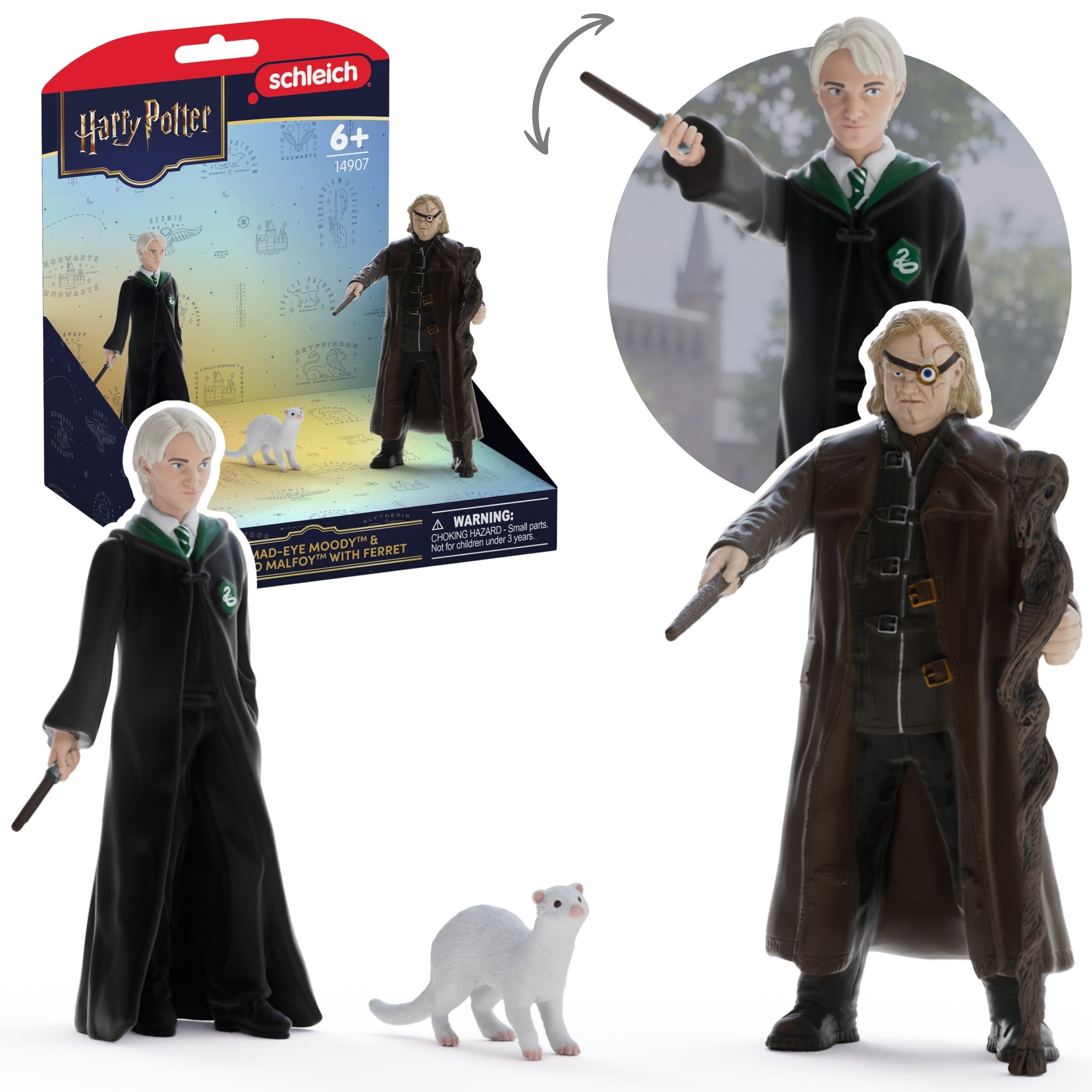 Spielfigur Schleich Harry Potter Mad-Eye Moody & Draco Malfoy Figur 6+