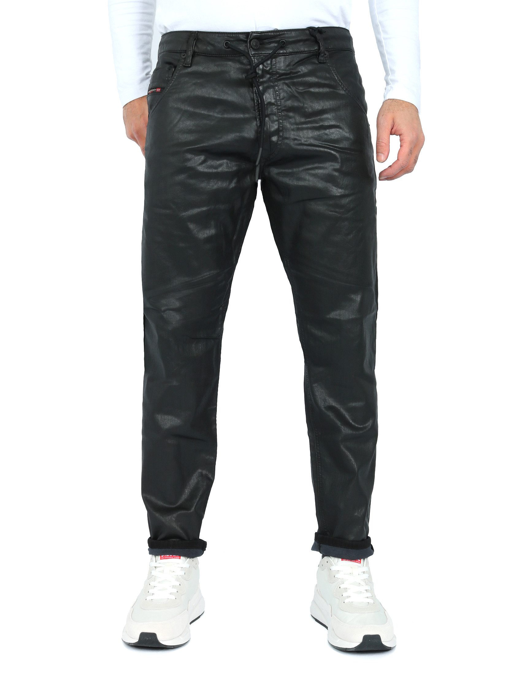 Diesel Tapered-fit-Jeans Beschichtete JoggJeans - D-Krooley-Y-Ne 0849R - Länge:32