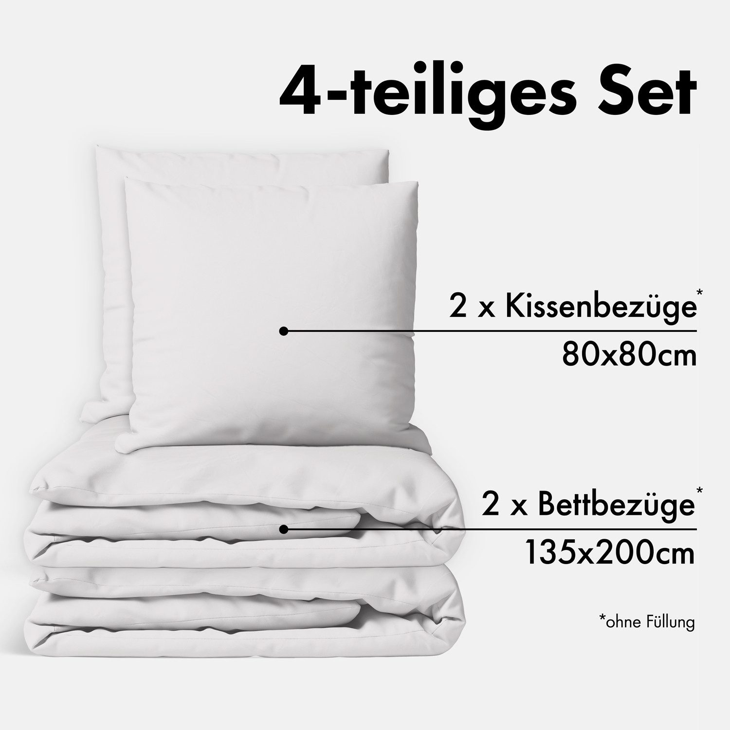 Jacobson Bettwäsche Set - 100% Baumwolle, günstig online kaufen