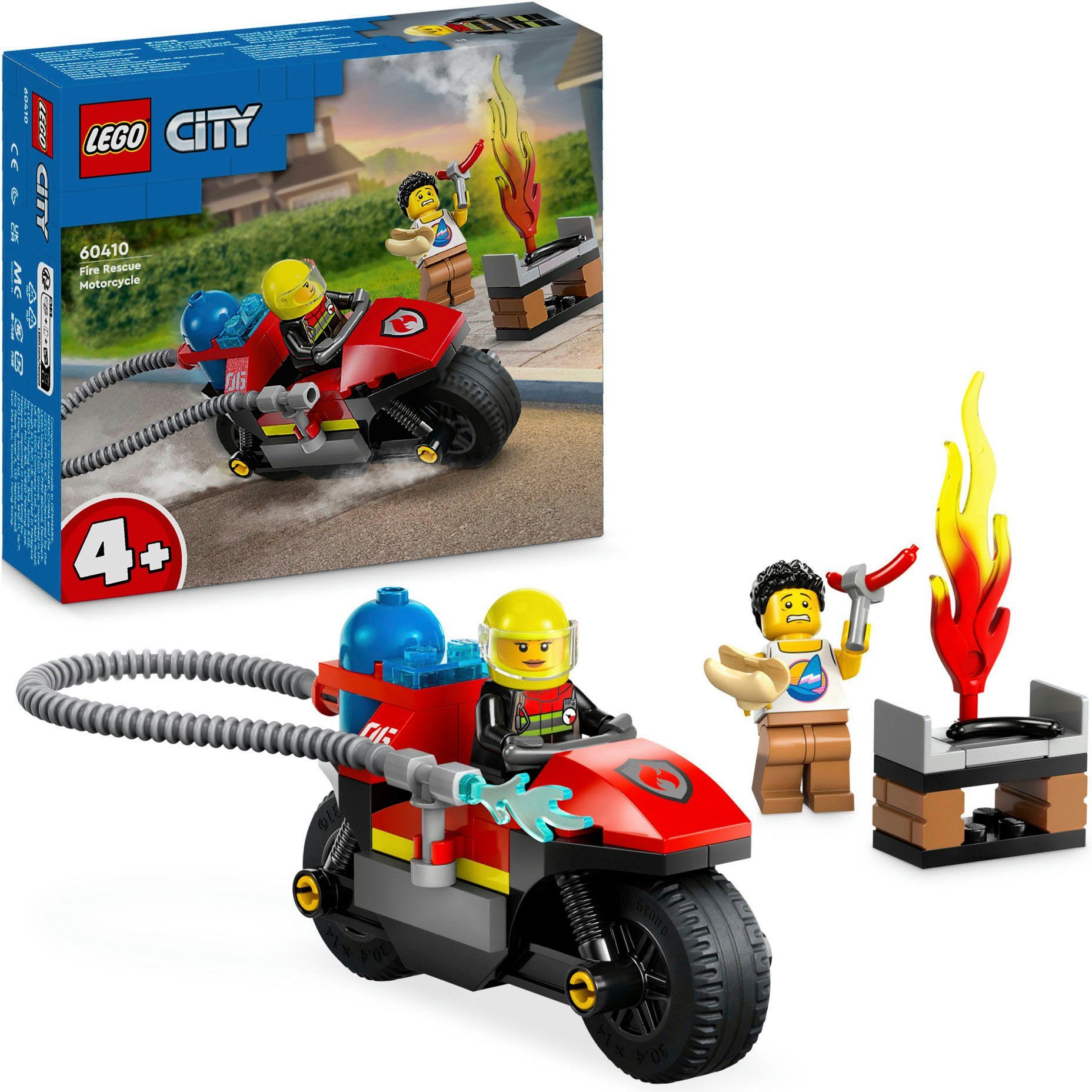 Feuerwehrmotorrad (60410), LEGO City Konstruktionsspielsteine