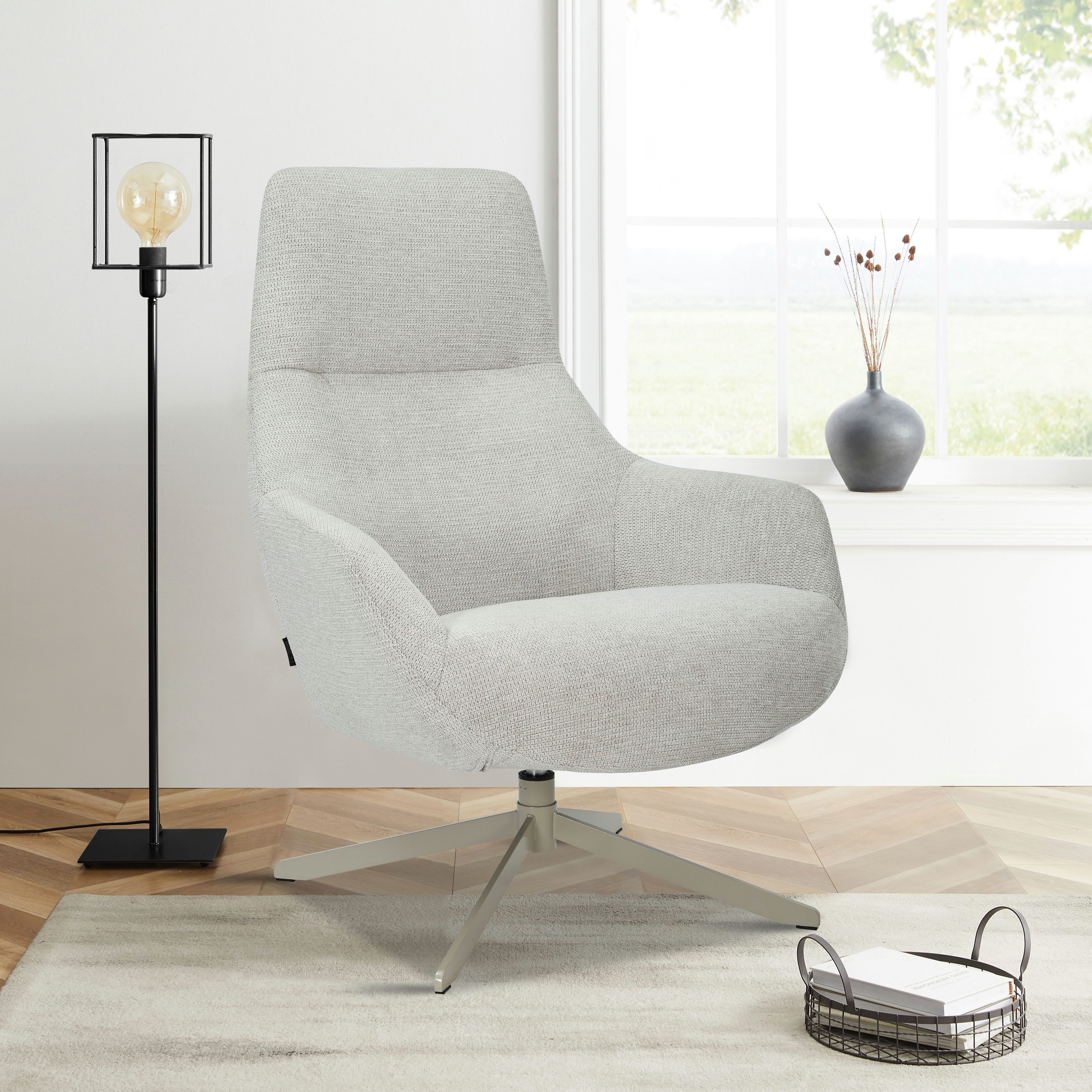 OTTO home Drehsessel CLARINDA moderner Ohrensessel drehbar, TV-Sessel, Rela günstig online kaufen