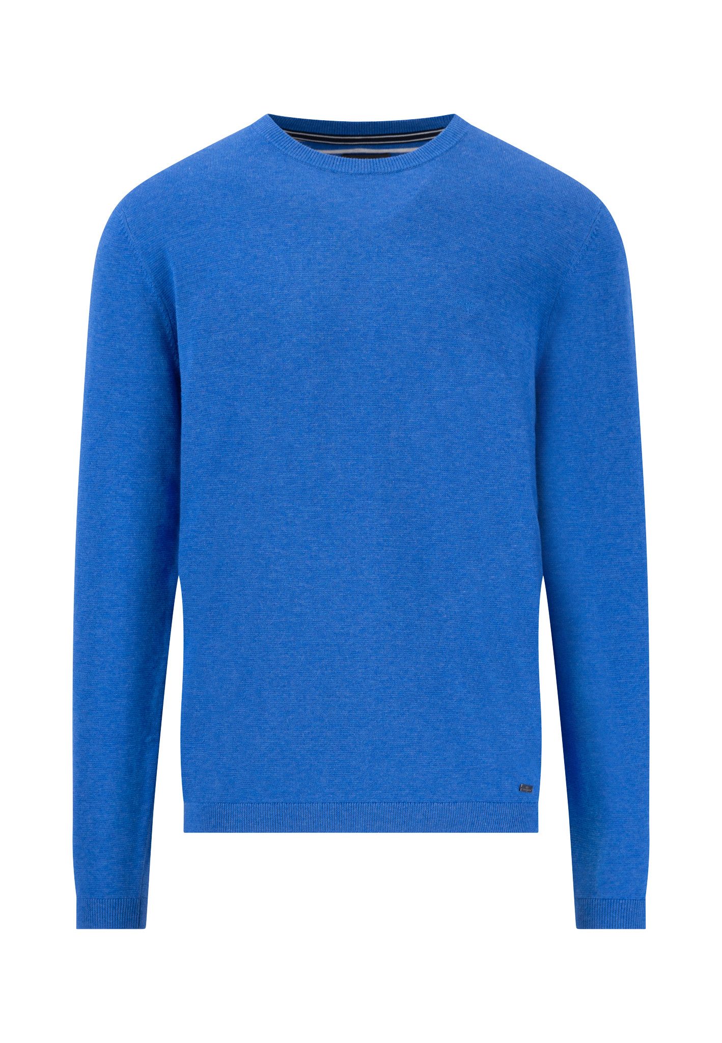 Strickpullover Fynch-Hatton Pullover Baumwolle - strong blue