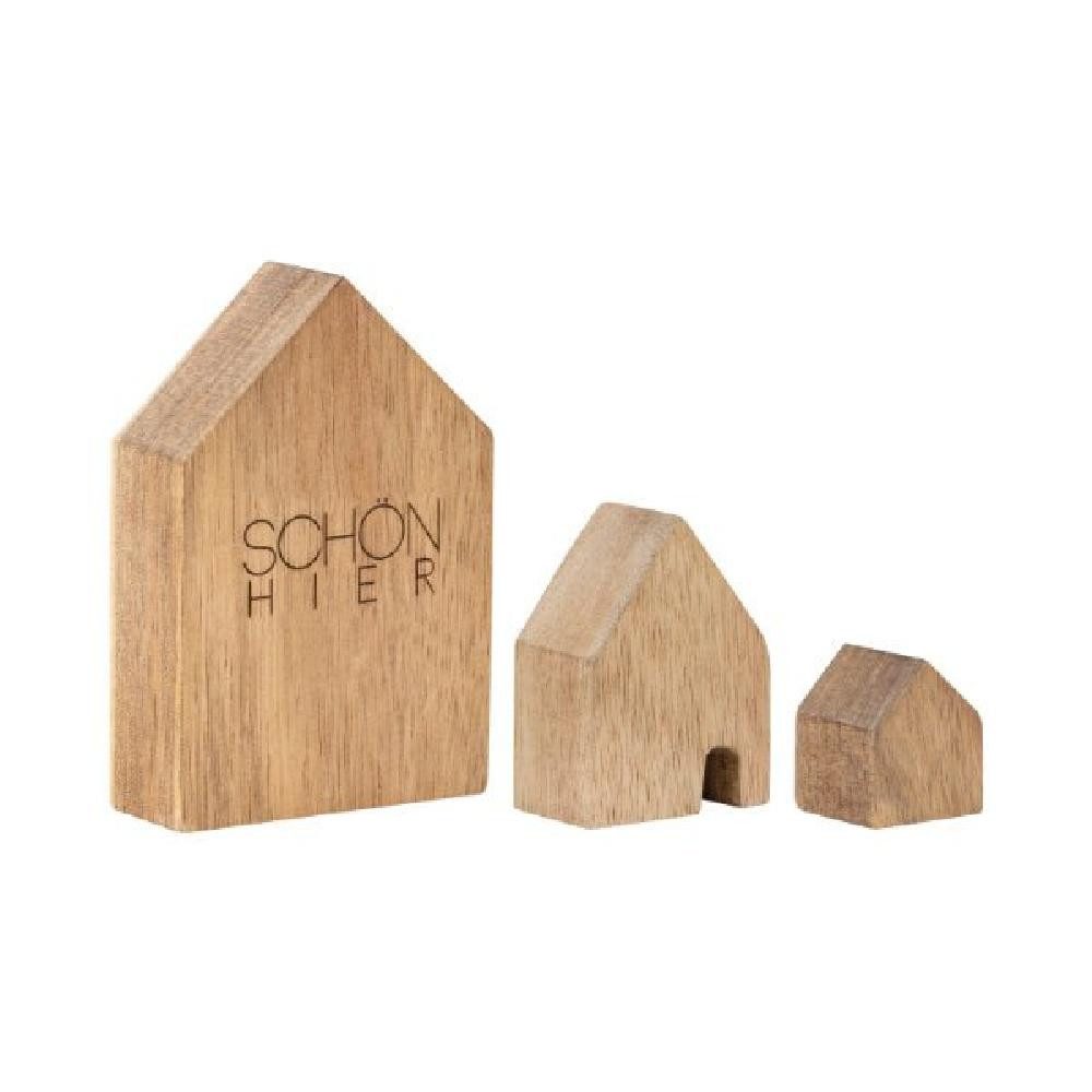 Räder Dekofigur Design Holzhäuser Schön Hier (3-teilig)