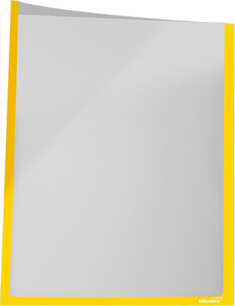 Fächermappe Infotasche für DIN A4 hoch selbstklebend VE= 5 Stück gelb.