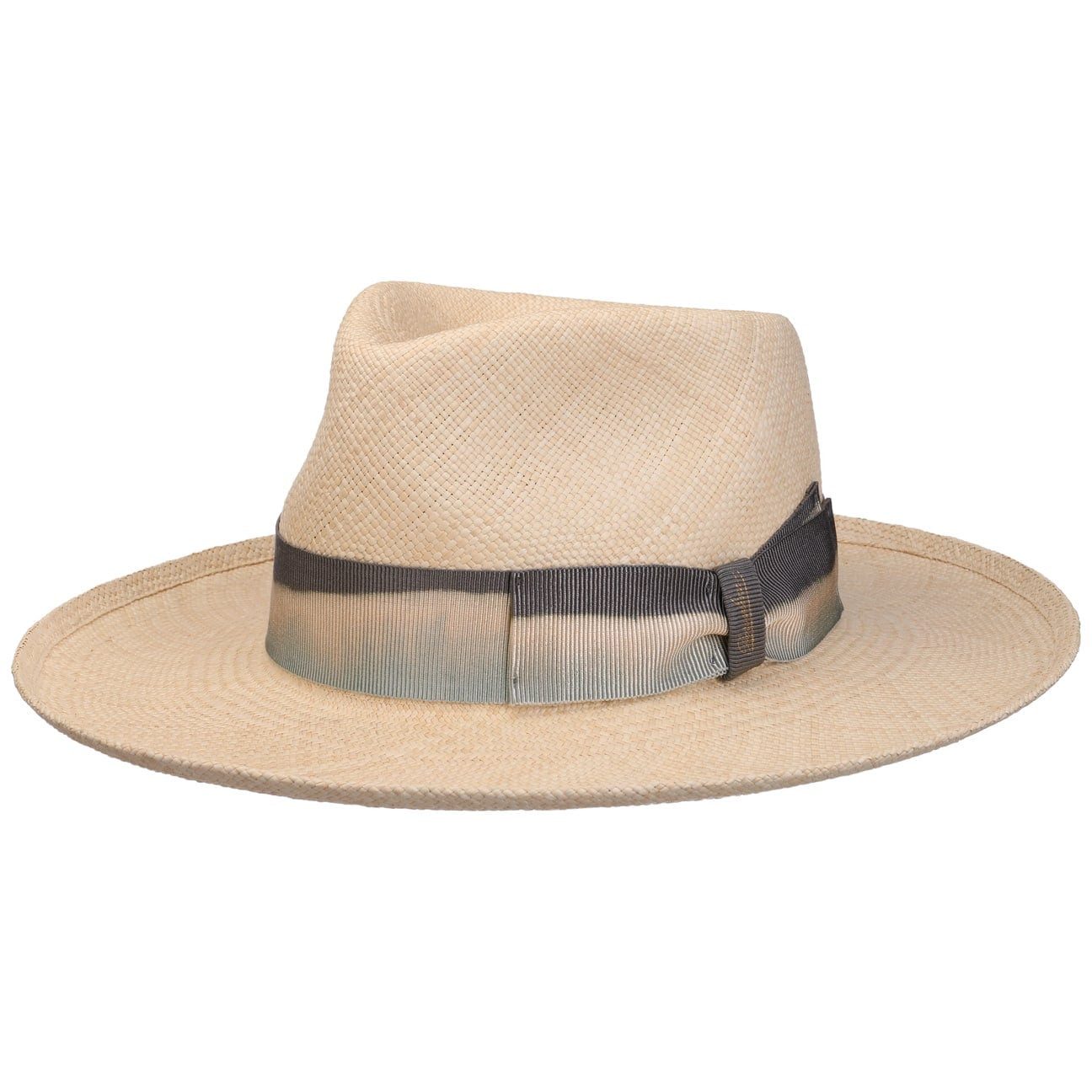 Borsalino Sonnenhut (1-St) Panamastrohhut mit Ripsband, Made in Italy