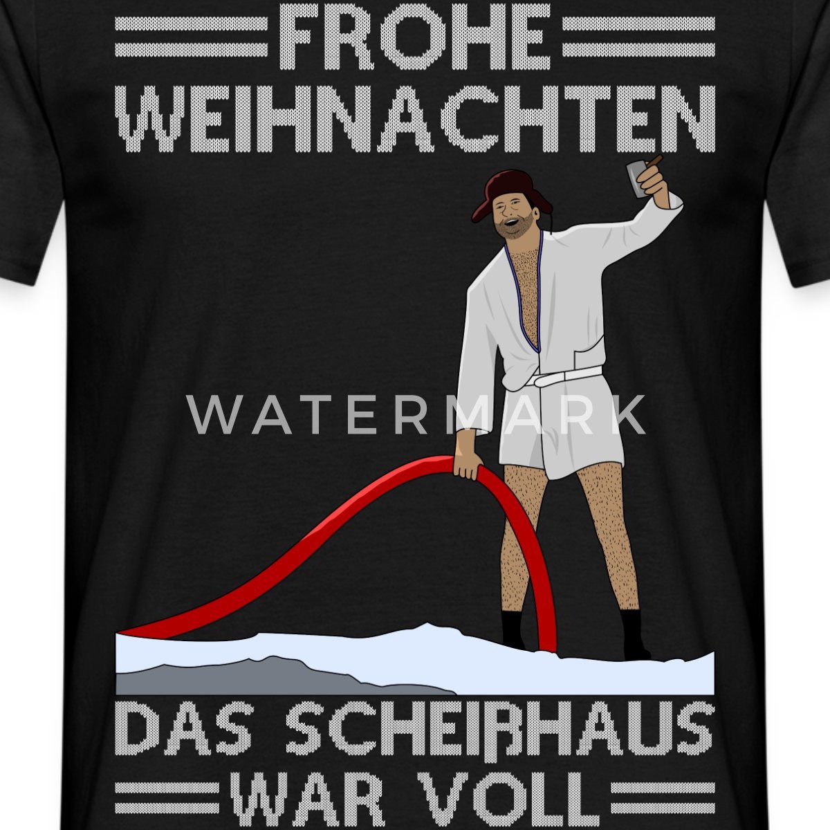 Spreadshirt T-Shirt Frohe Weihnachten Scheißhaus War Voll Ugly Christmas Mä günstig online kaufen