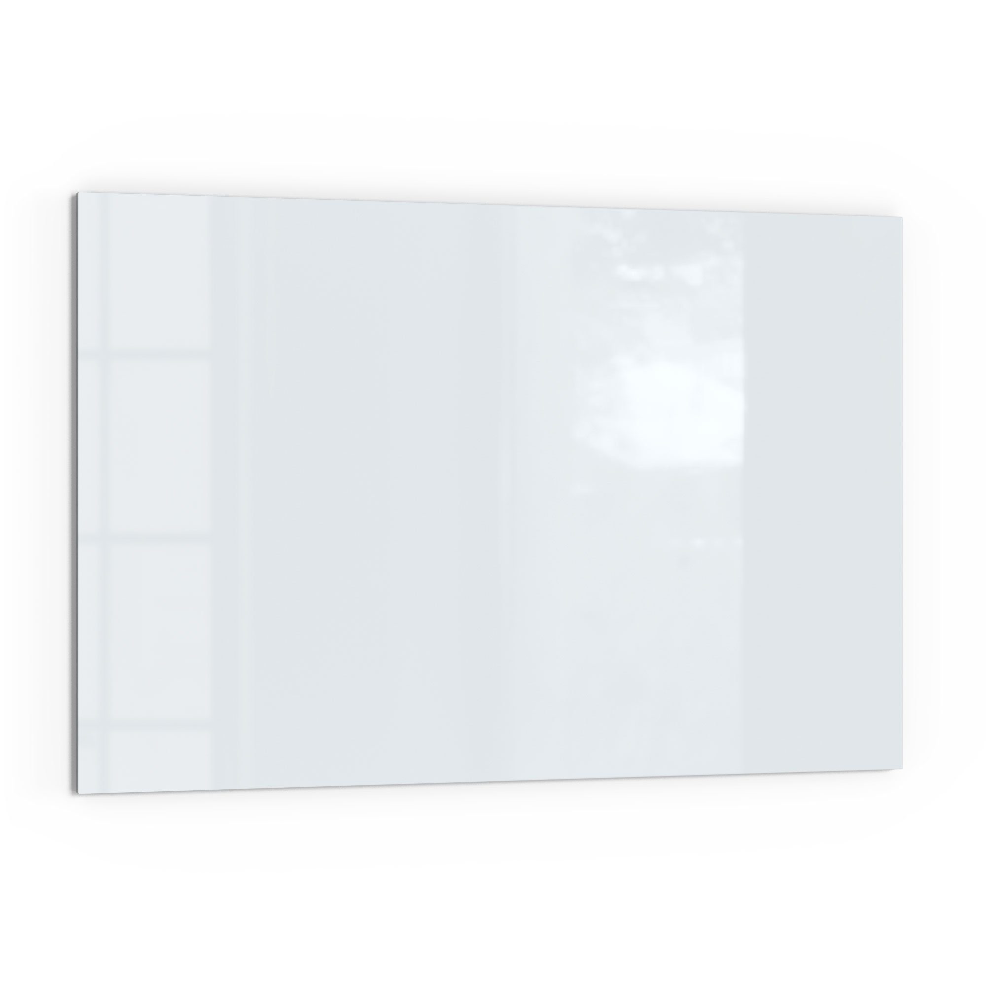 DEQORI Küchenrückwand 'Unifarben - Hellgrau', Glas Spritzschutz Badrückwand Herdblende