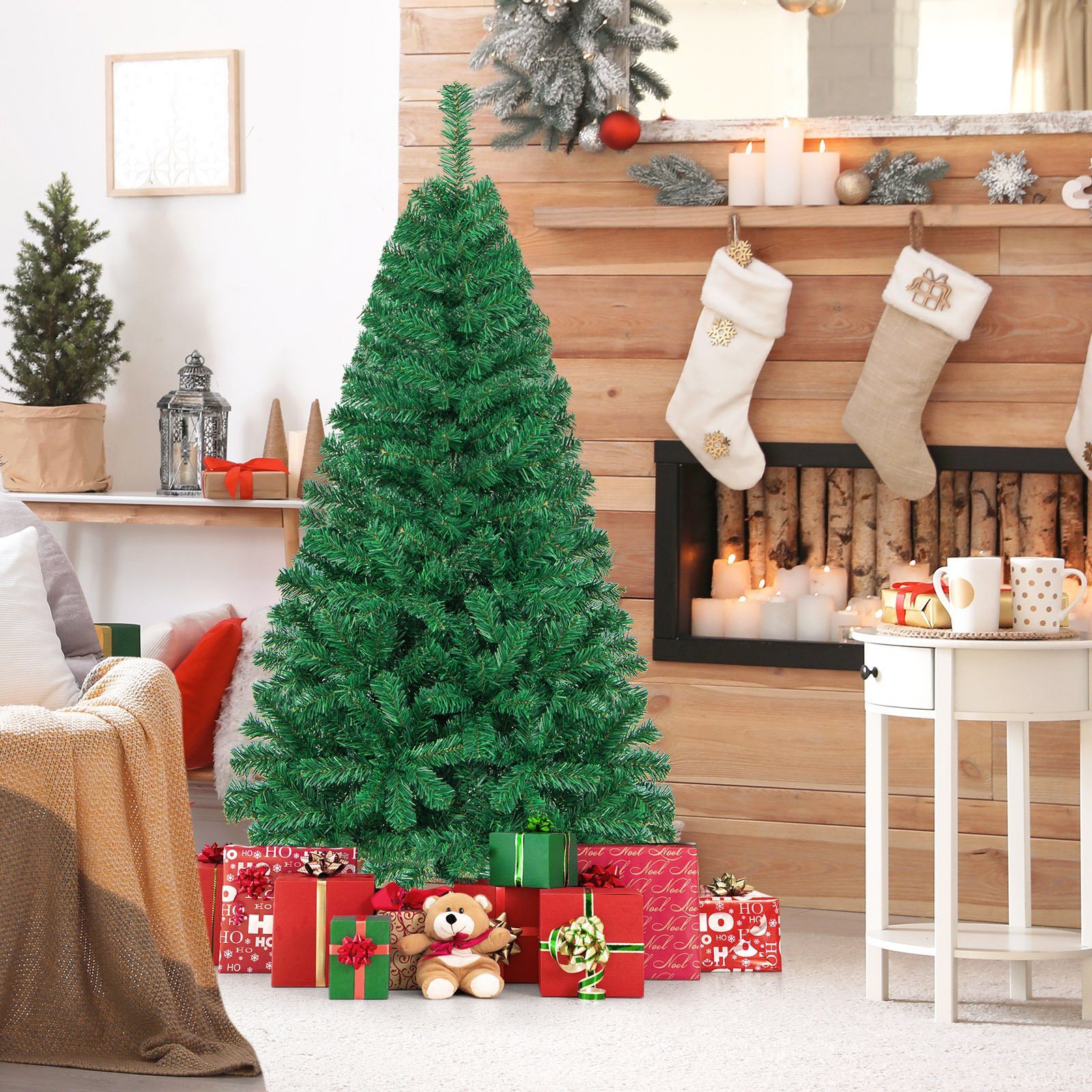 COSTWAY Künstlicher Weihnachtsbaum »Tannenbaum«, 150 cm, mit 350 PVC