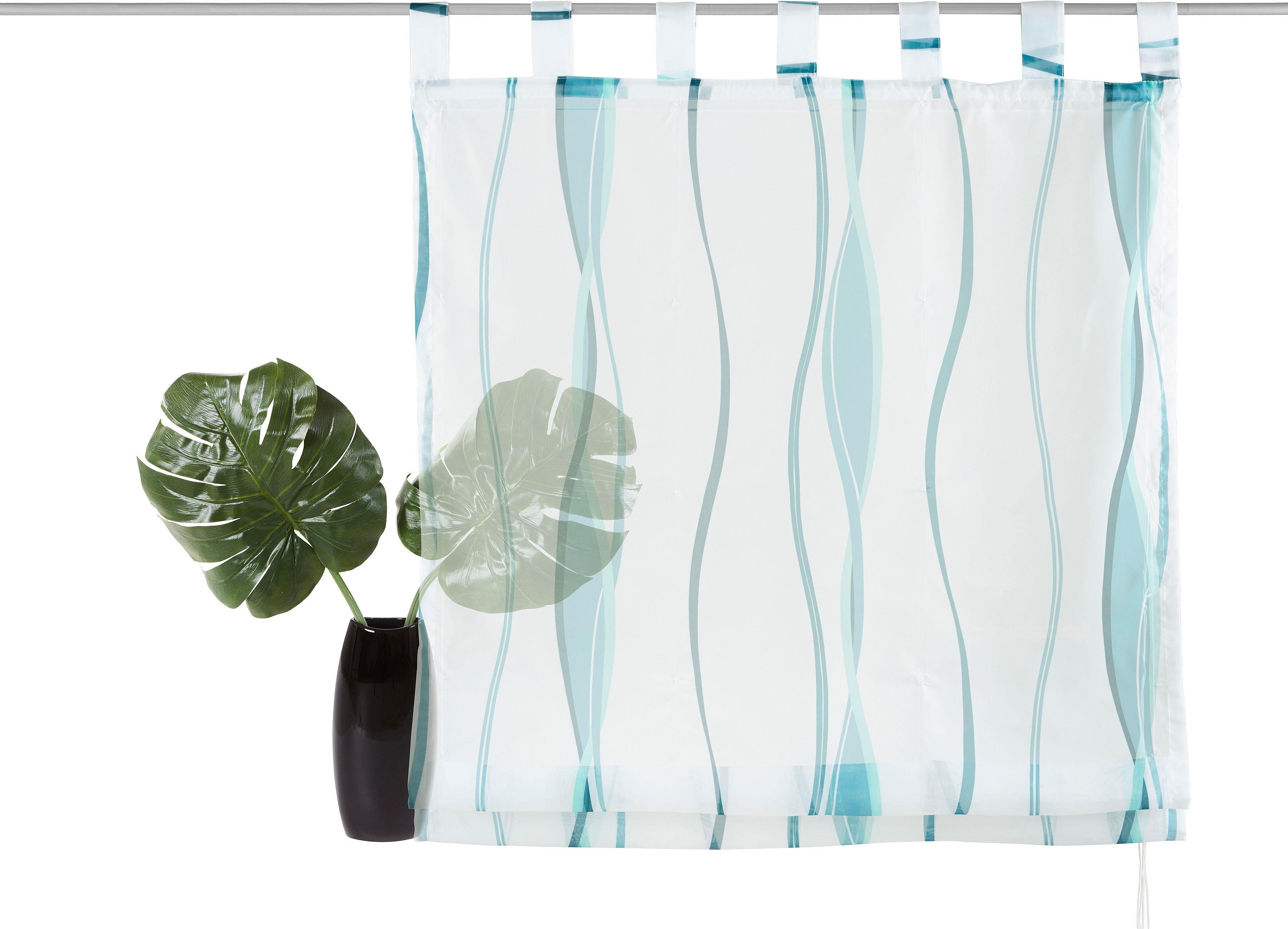 OTTO home Raffrollo Dimona, mit Schlaufen, Transparent, Voile, Polyester günstig online kaufen