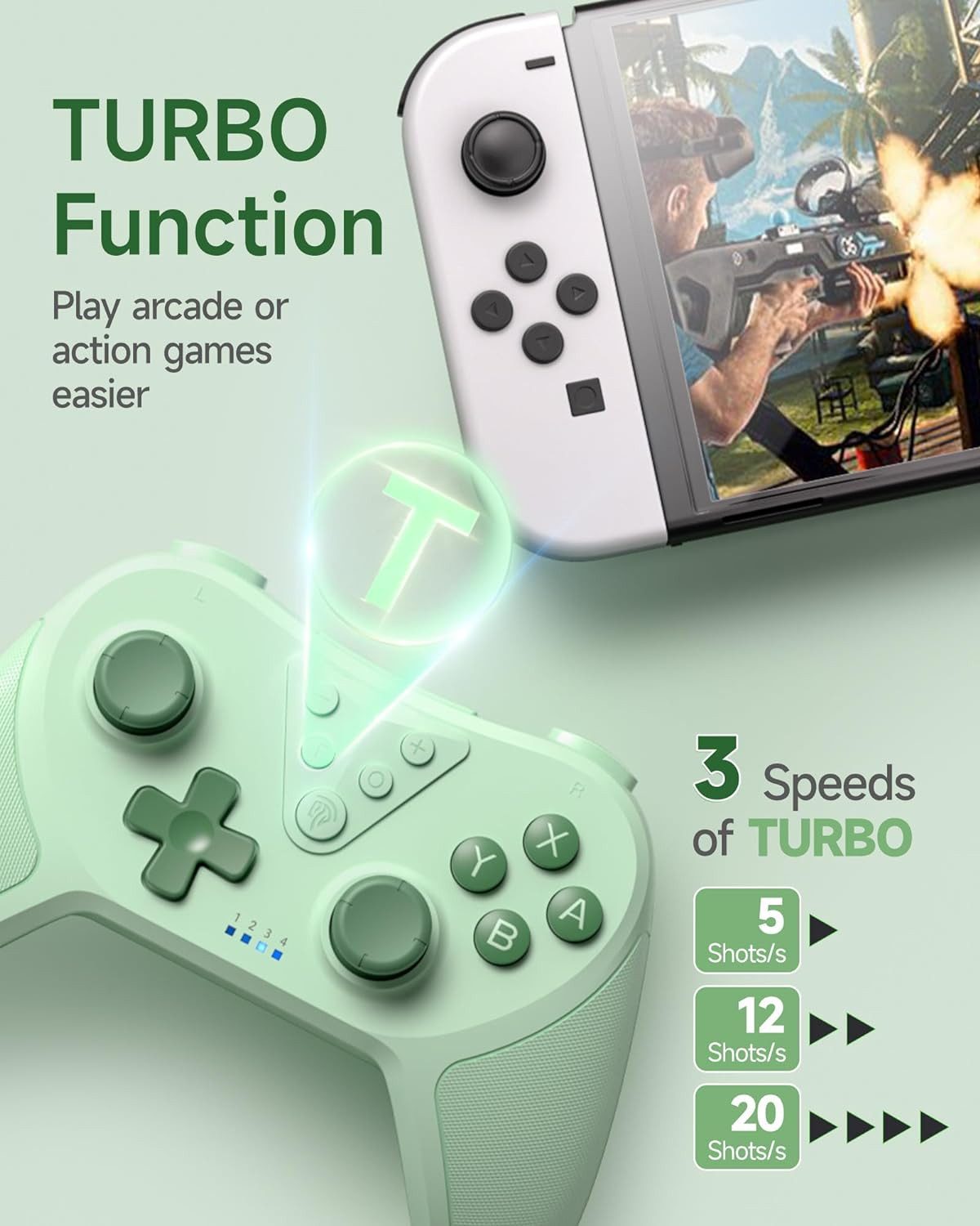 EasySMX Wireless Controller Switch, Bluetooth Controller, Switch Gamepad