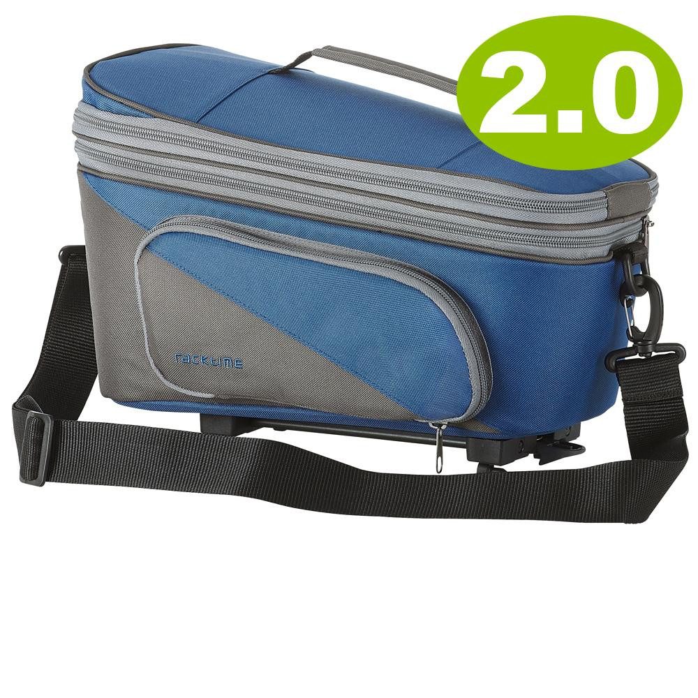Fahrradtasche Racktime Trunkbag Talis Plus 2.0 blau grau 15 Liter