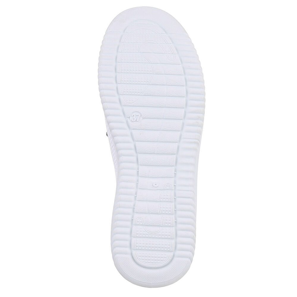 Ital-Design Bequeme Damenschuhe mit atmungsaktivem Mesh-Design Slipper (91554371) Keilabsatz/Wedge Slipper in Altrosa