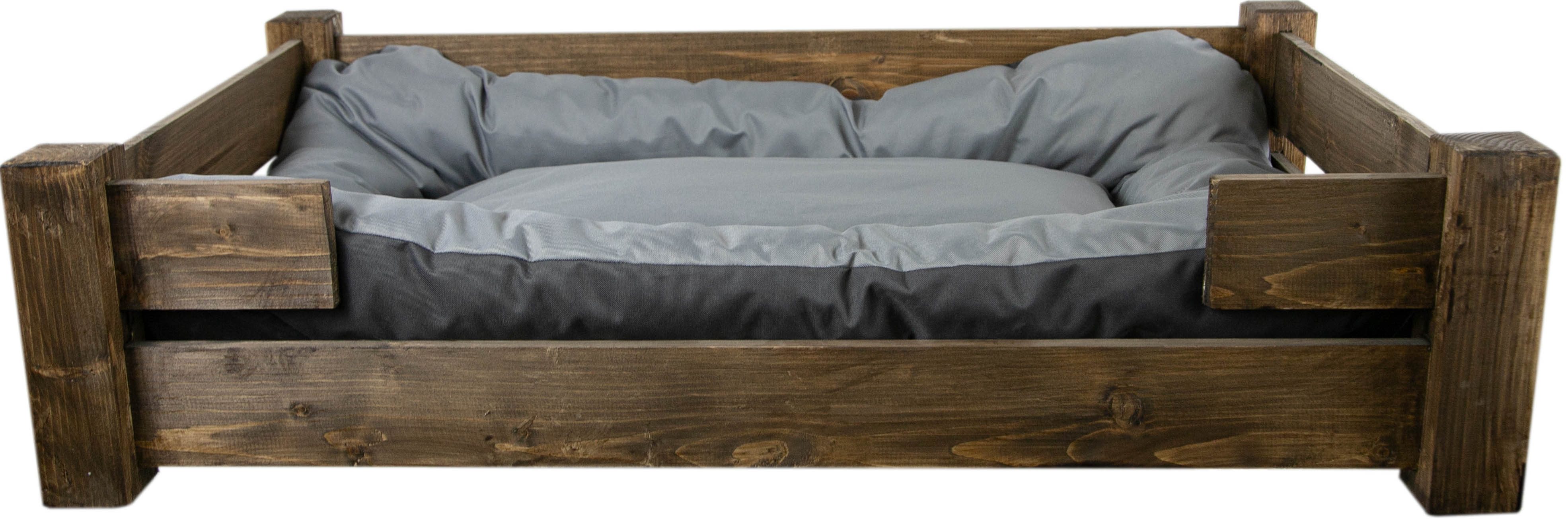 Kistenkolli Altes Land Allzweckkiste Hundebett Winston XXL Palisander mit F günstig online kaufen