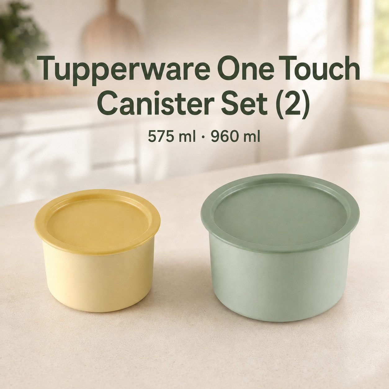 TUPPERWARE Vorratsdose Tupperware One Touch Canister 2er Set