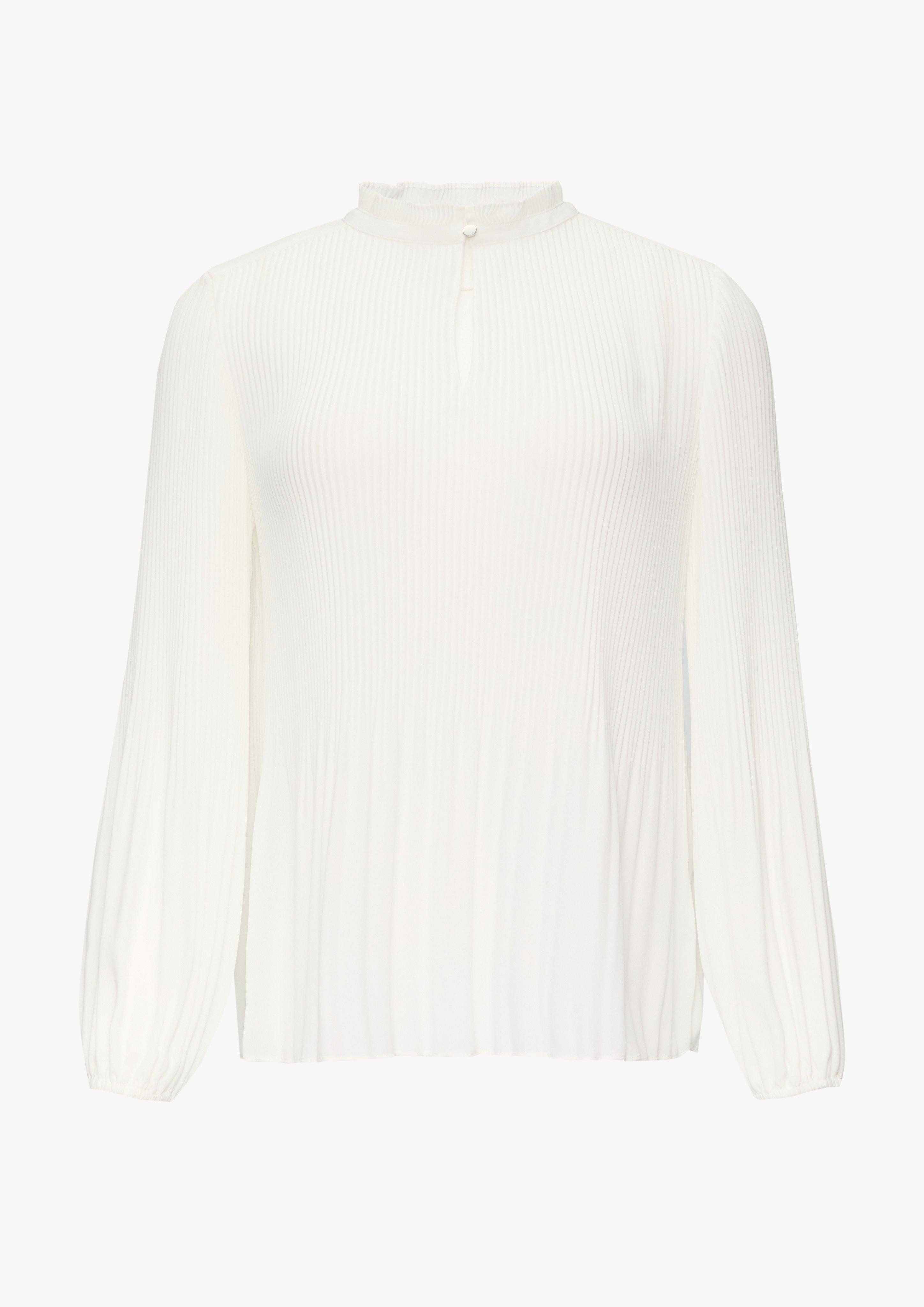 s.Oliver BLACK LABEL Langarmbluse Plissierte Bluse günstig online kaufen