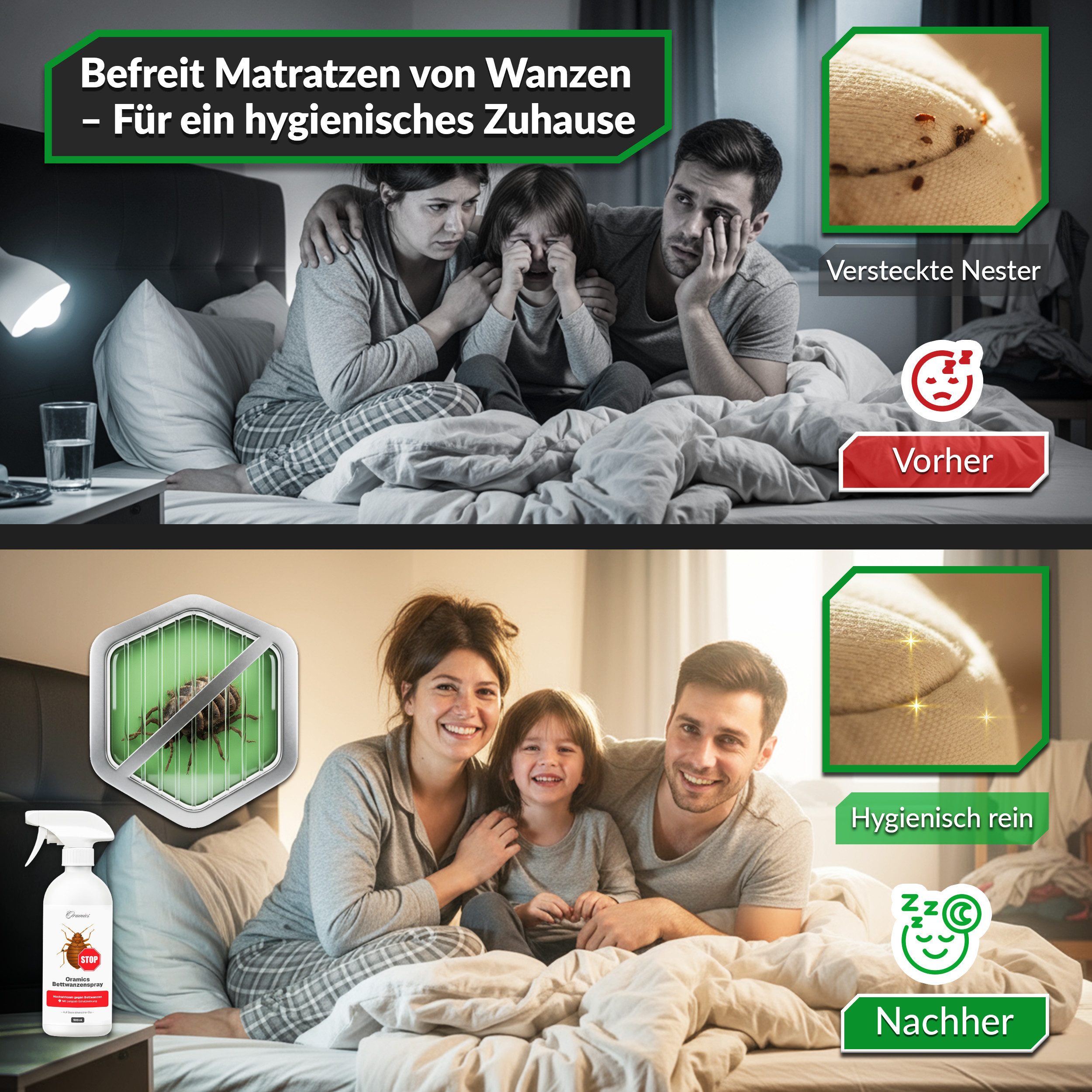 Oramics Insektenspray Oramics Bettwanzen-Spray 500ml