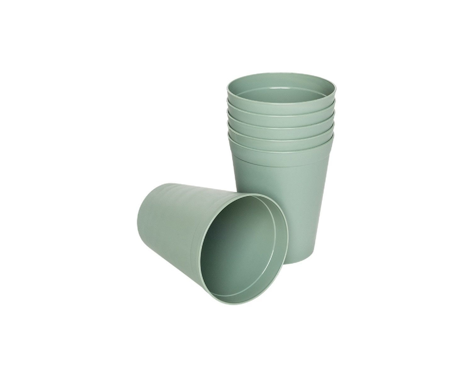 Michelino Becher 6-tlg. Mehrweg Kunststoffbecher Serie Alythia