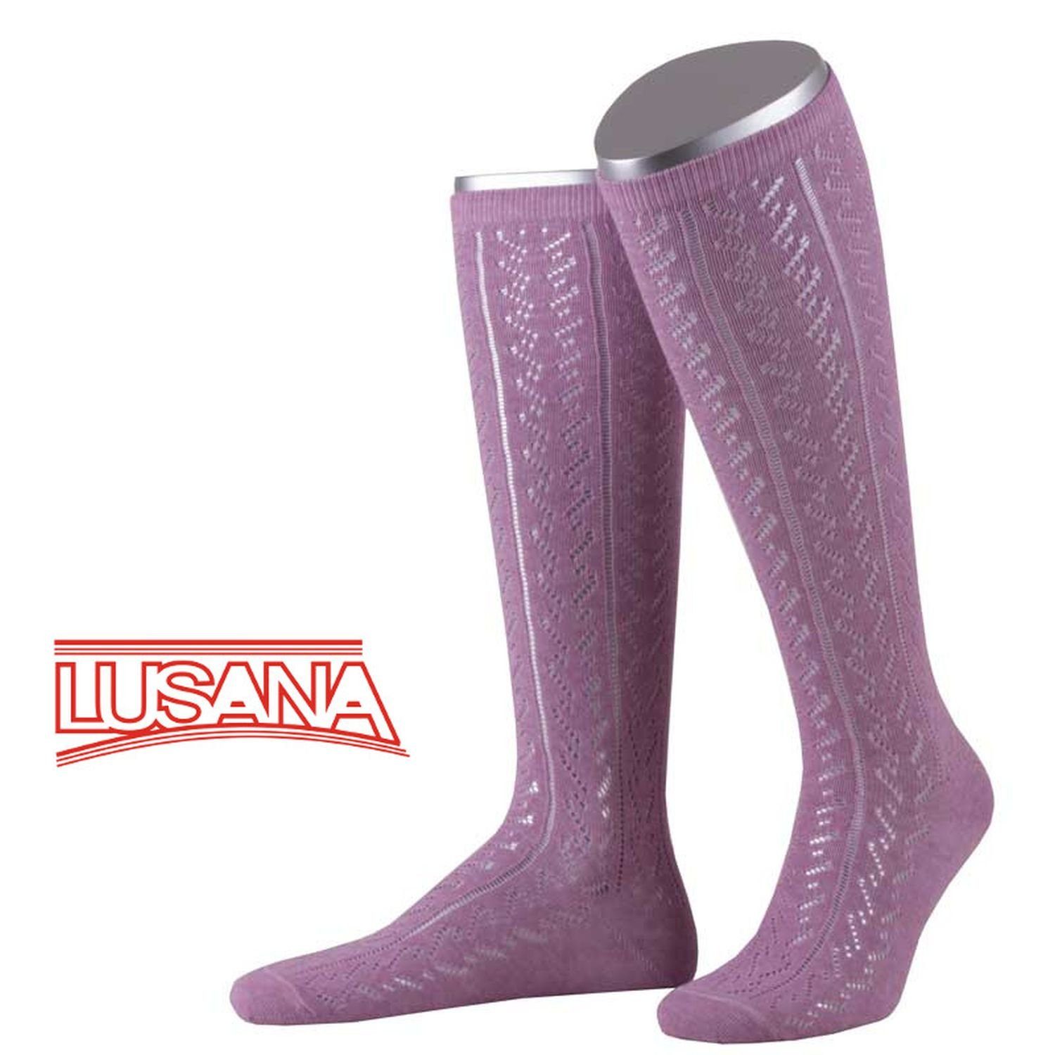 Lusana Trachtensocken mit Ajourmuster günstig online kaufen