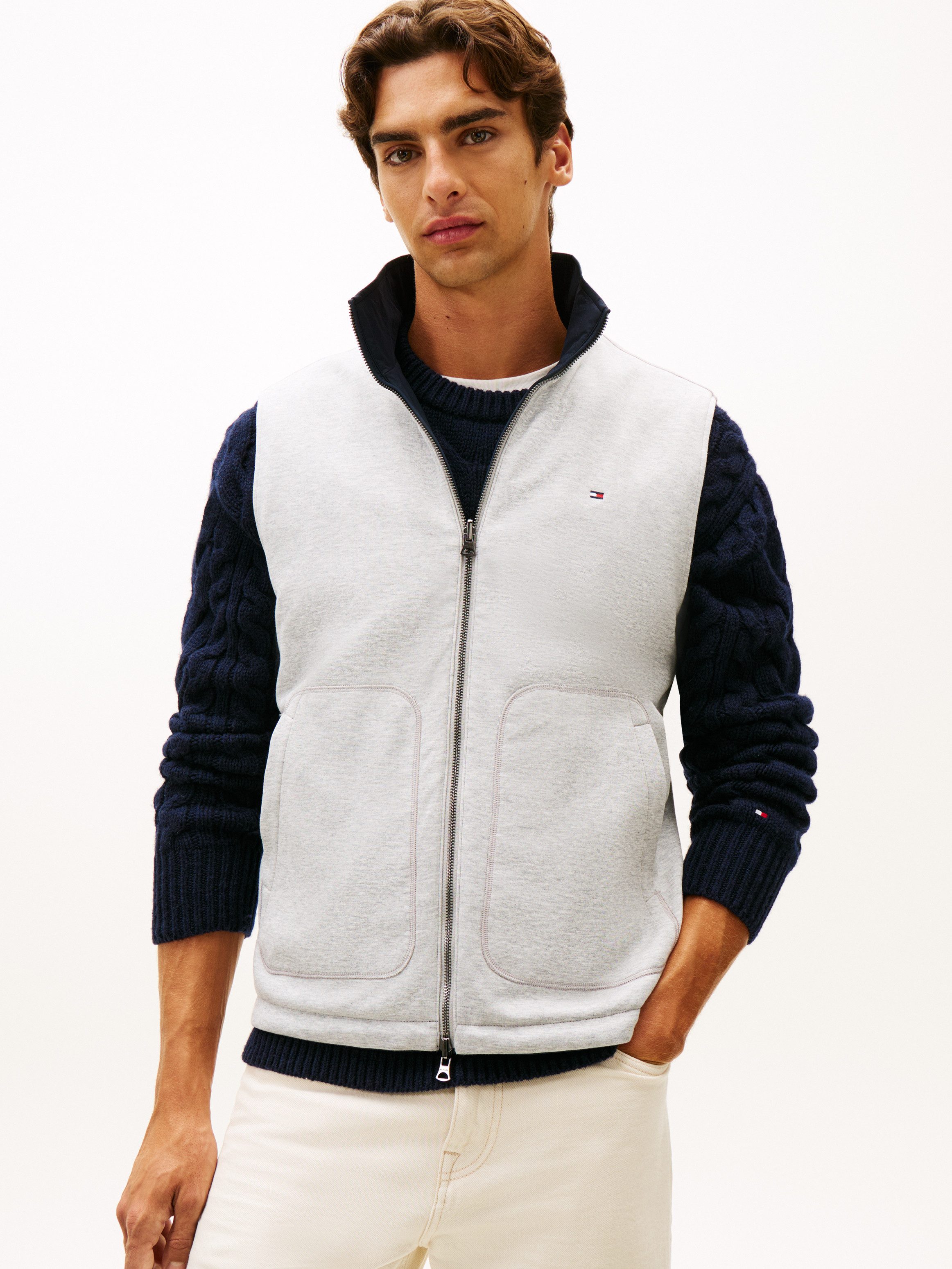 Tommy Hilfiger Wendeweste LW REVERSIBLE von beiden Seiten tragbar, Stehkrag günstig online kaufen