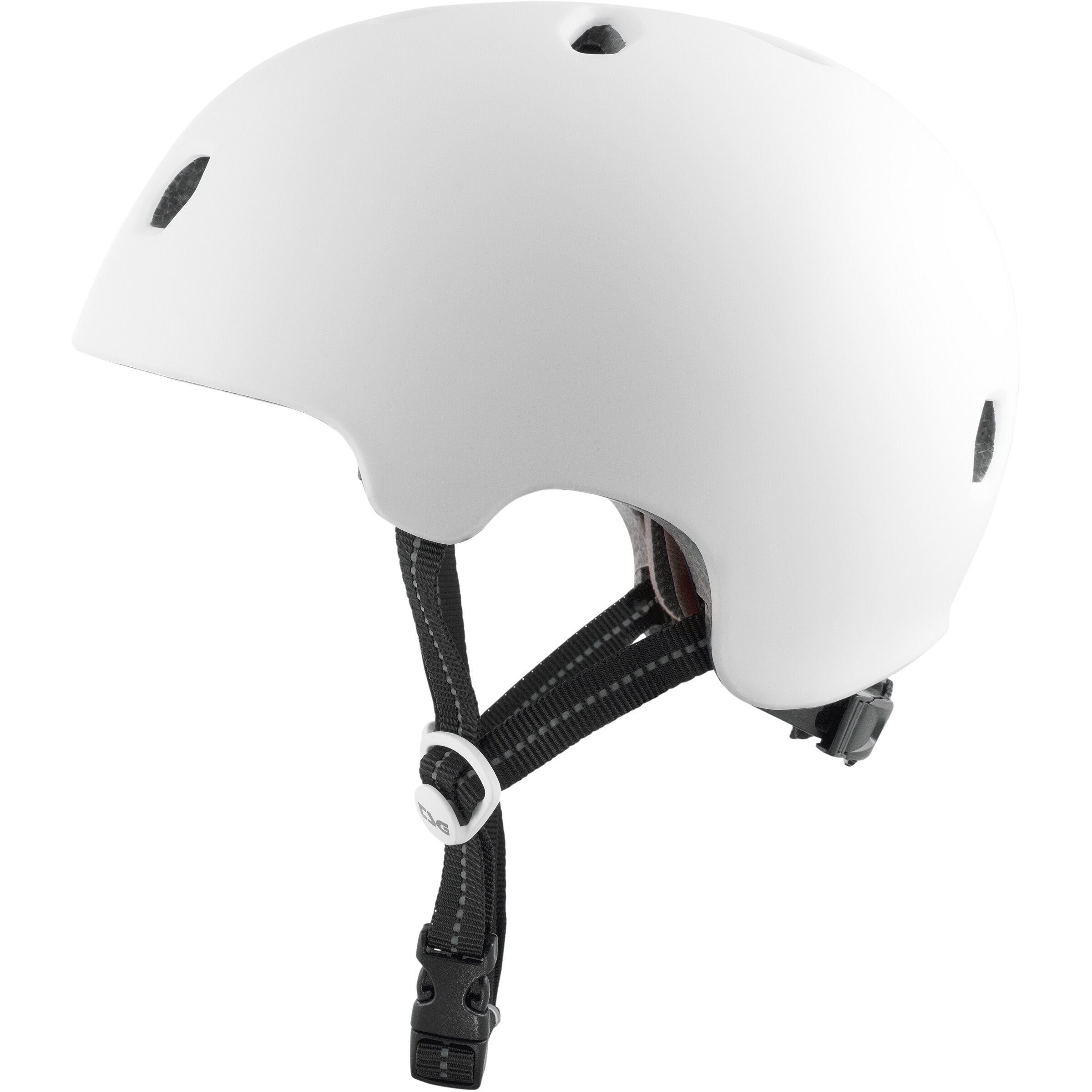 TSG Protektoren-Set TSG Meta Solid Color Stunt Scooter Skate BMX Helm Weiß