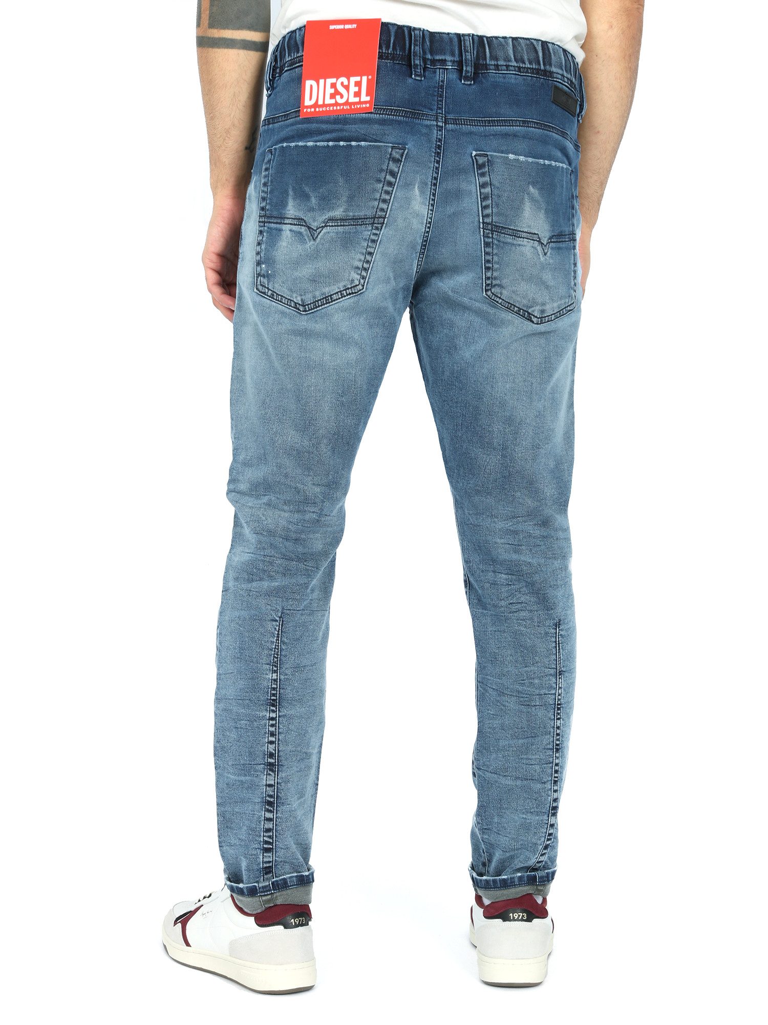 Diesel Tapered-fit-Jeans Stretch JoggJeans - Krooley 068CS - Länge:32 günstig online kaufen